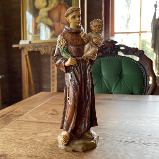 Sint Antonius van Padua en het kindje Jezus - Bamestra Curiosa