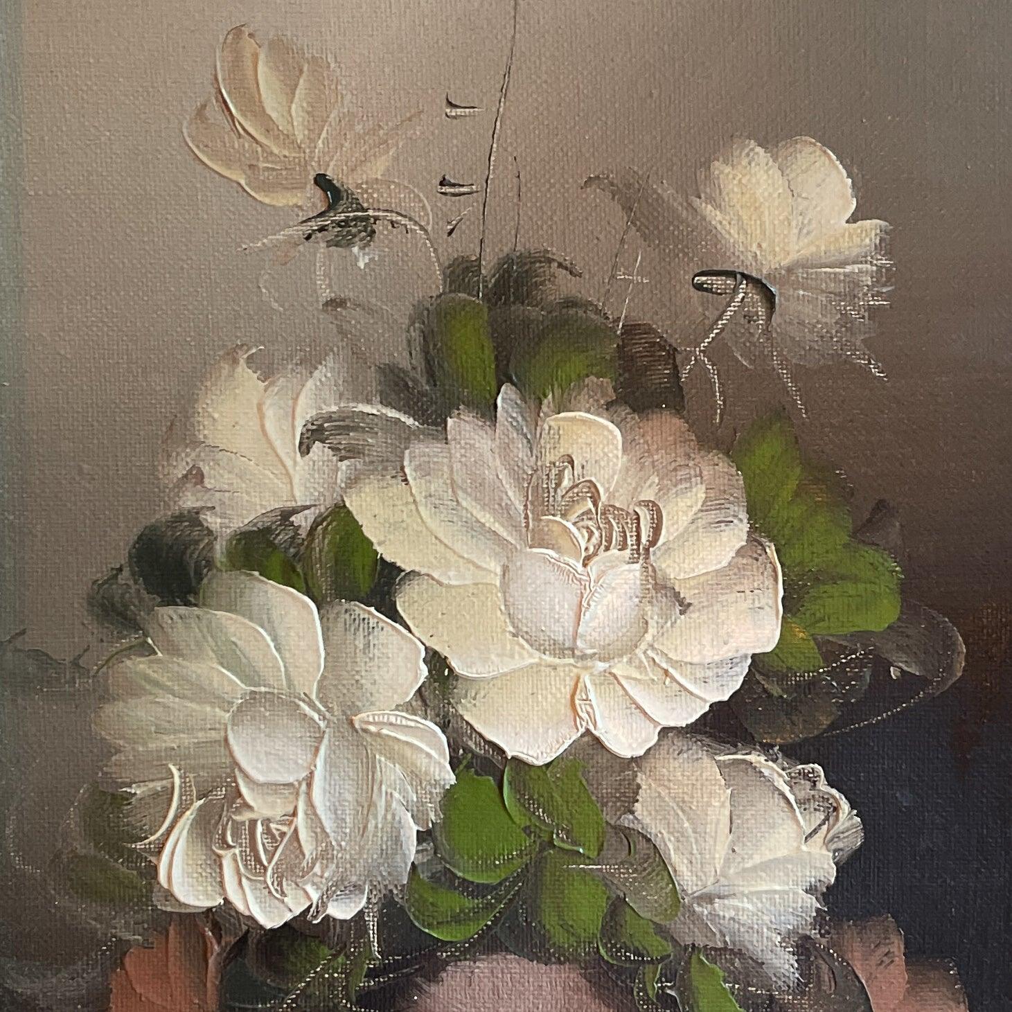 Stilleven bloemen olieverf - Bamestra Curiosa