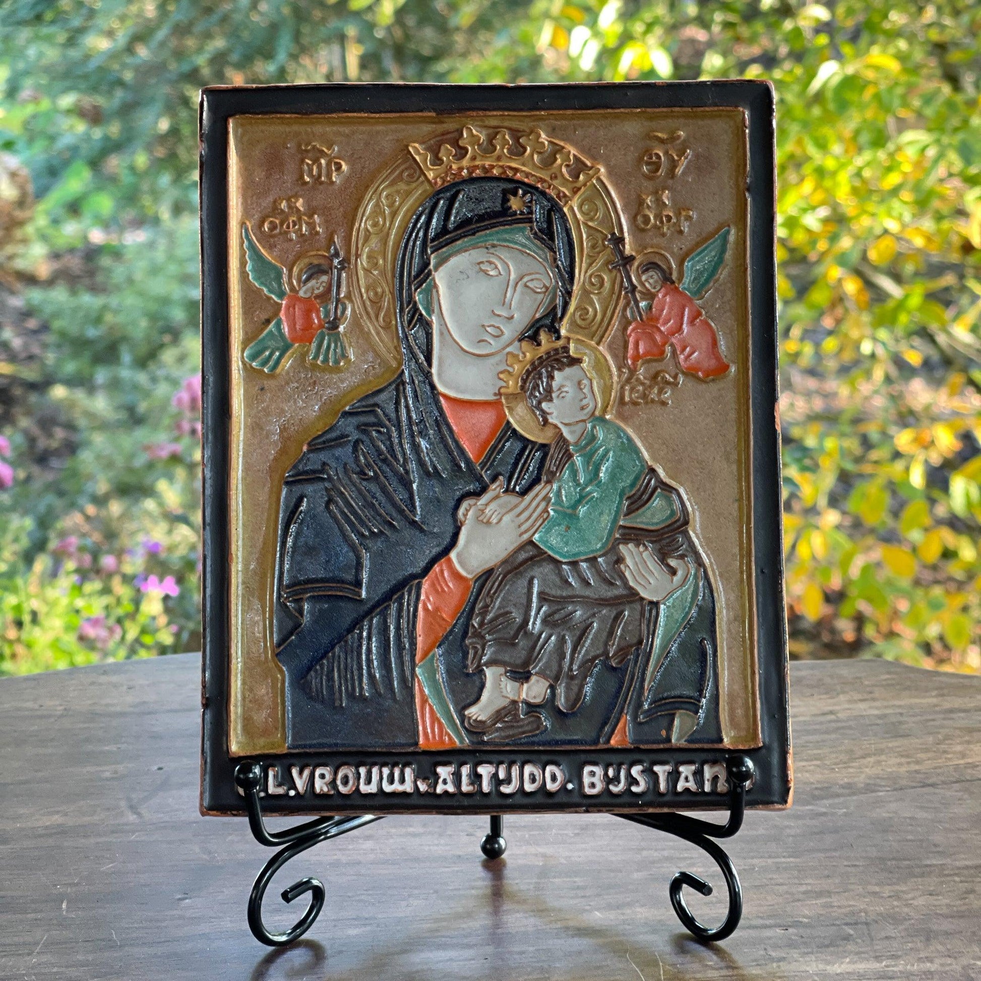 Tegelsche Keramiek Handwerk plaquette - Bamestra Curiosa