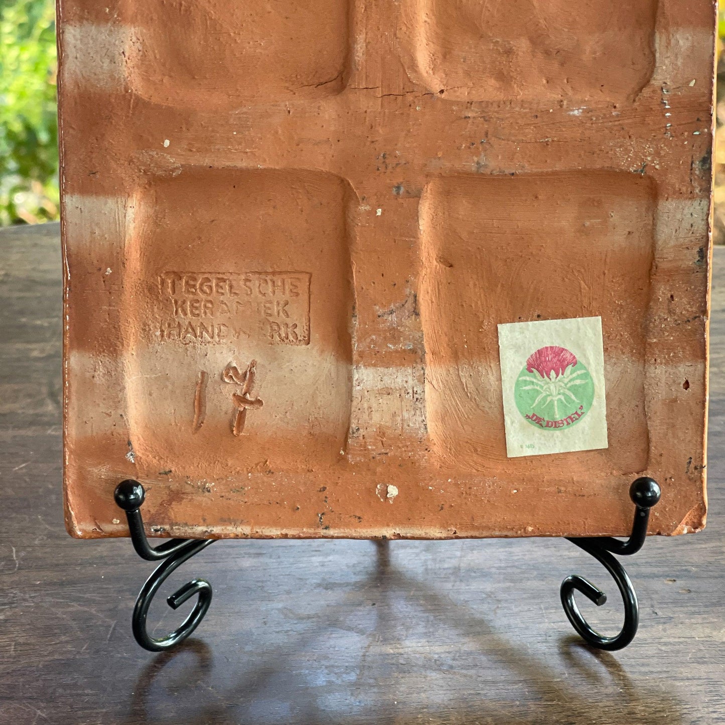 Tegelsche Keramiek Handwerk plaquette - Bamestra Curiosa