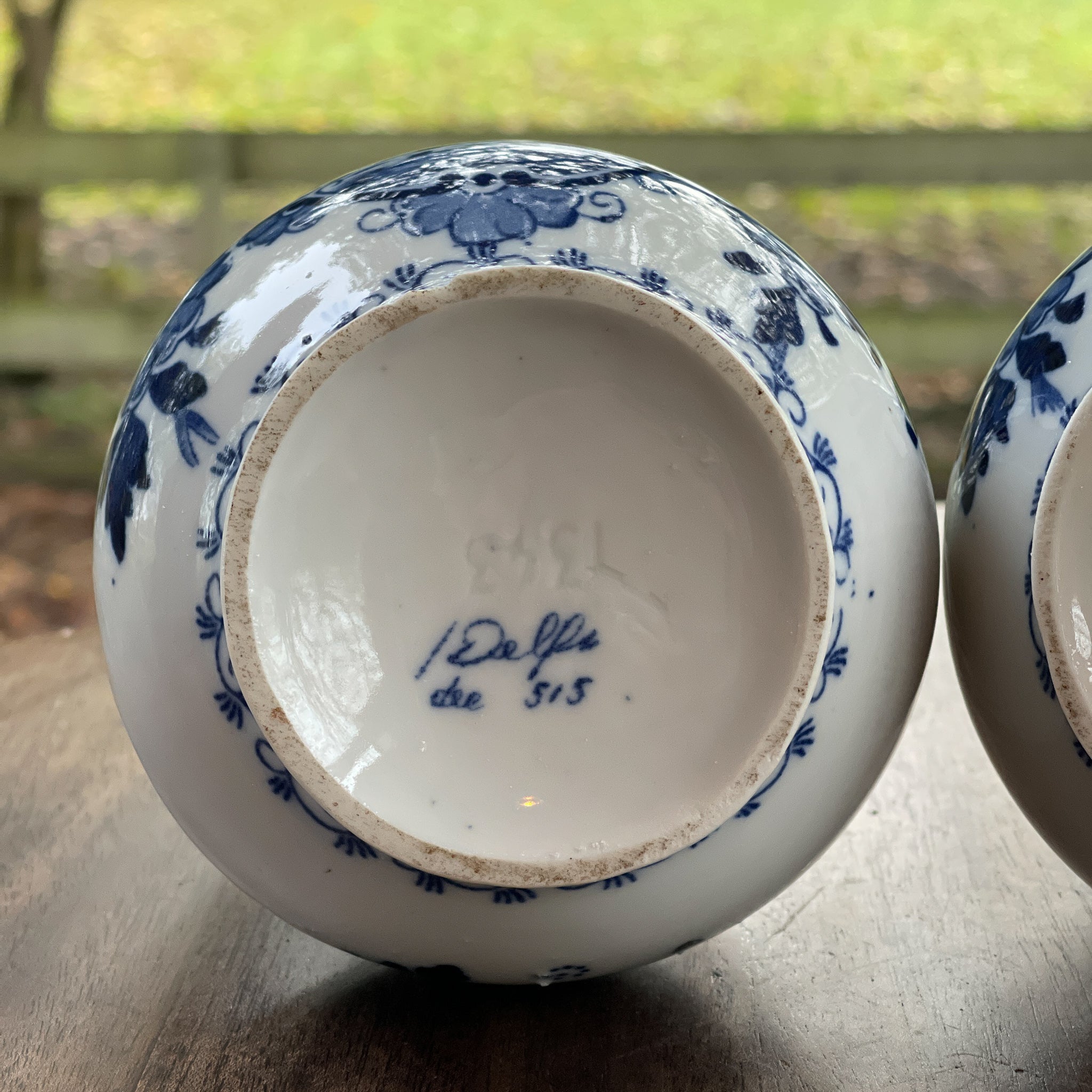 Twee Delfts Blauwe Jugendstil Pijpvazen (1900) - The Collectionist