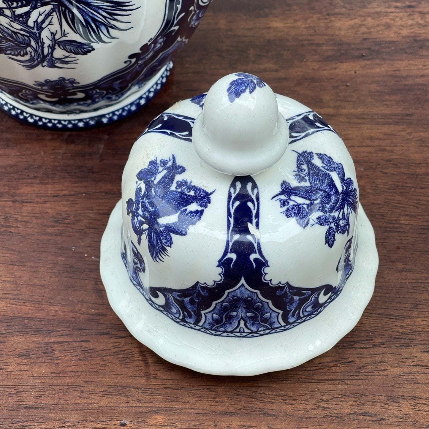 Vaas met deksel in Delfts Blauw - Bamestra Curiosa