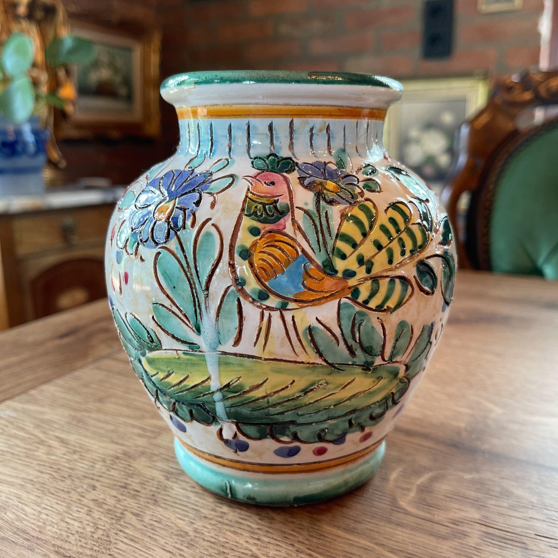 Vaasje met vogel - Bamestra Curiosa