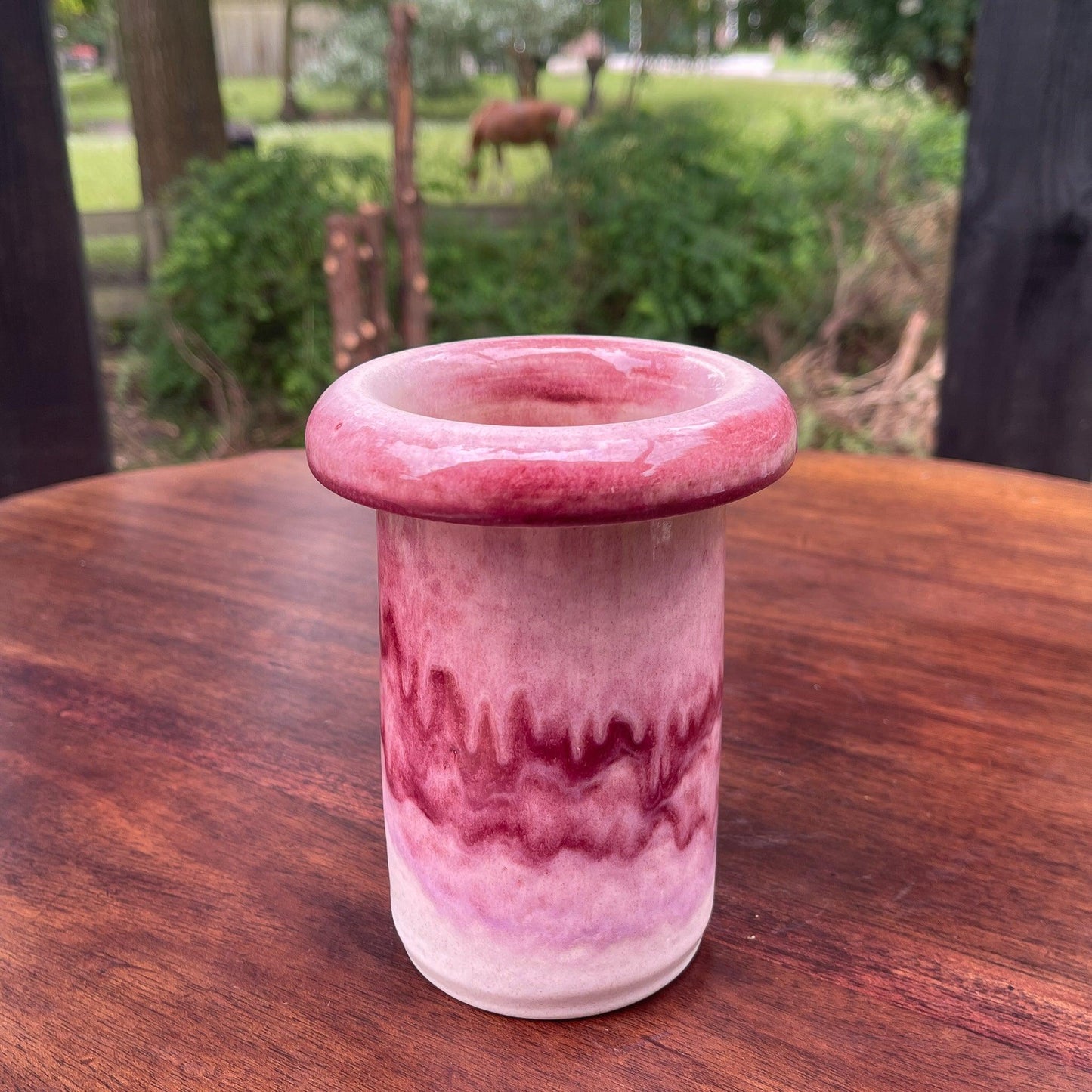 Vaasje van keramiek - Bamestra Curiosa