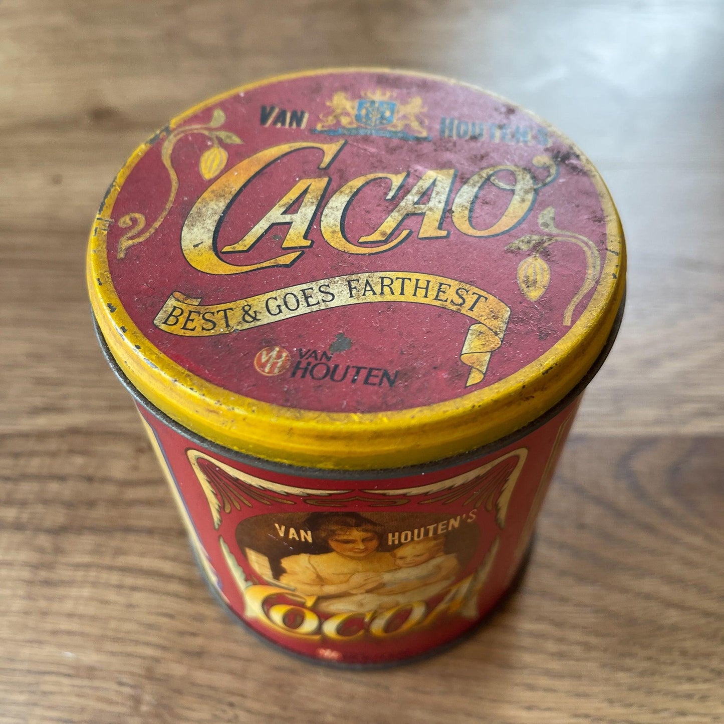 Van Houten's Cacao blik - Bamestra Curiosa