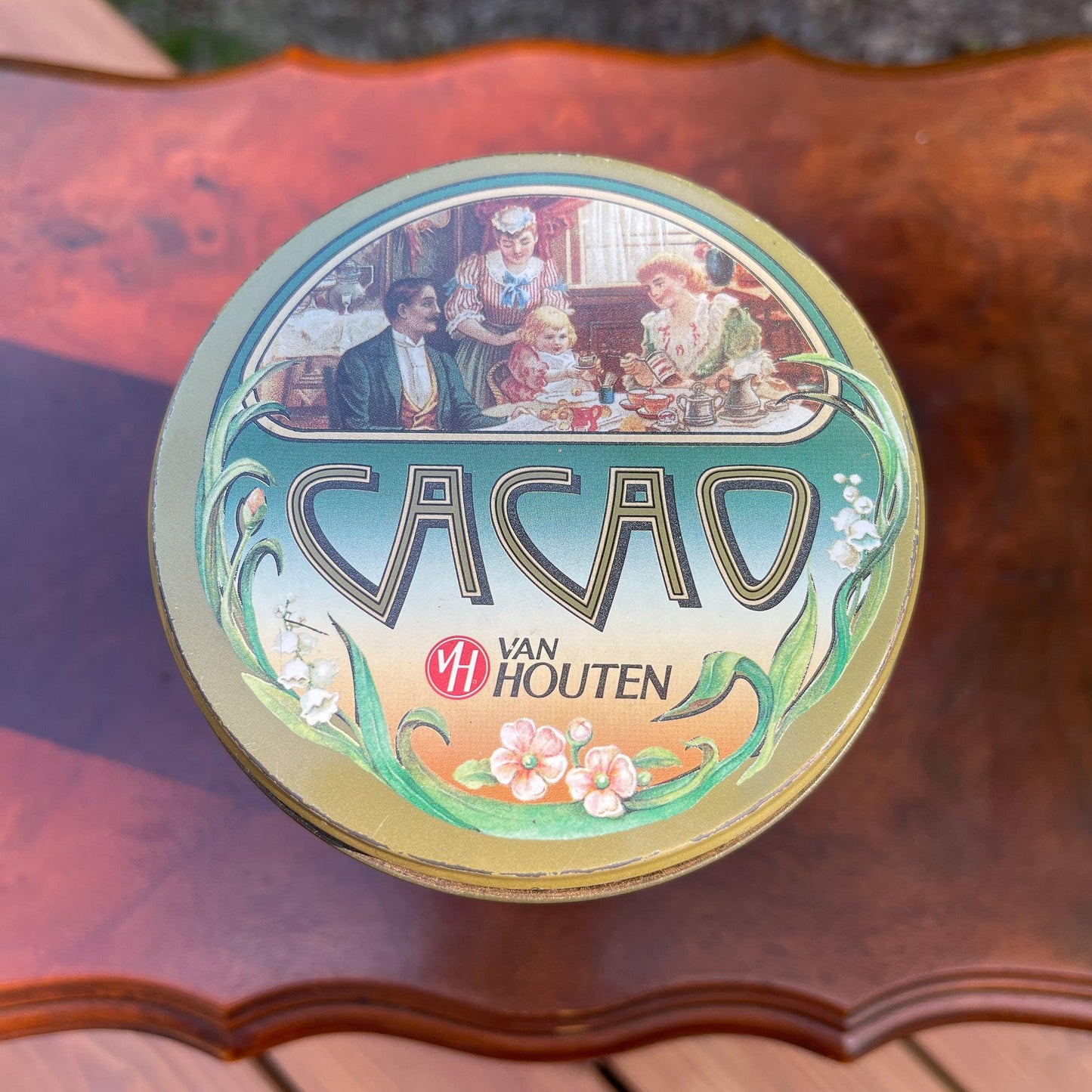 Van Houten's Cacao blik - Bamestra Curiosa