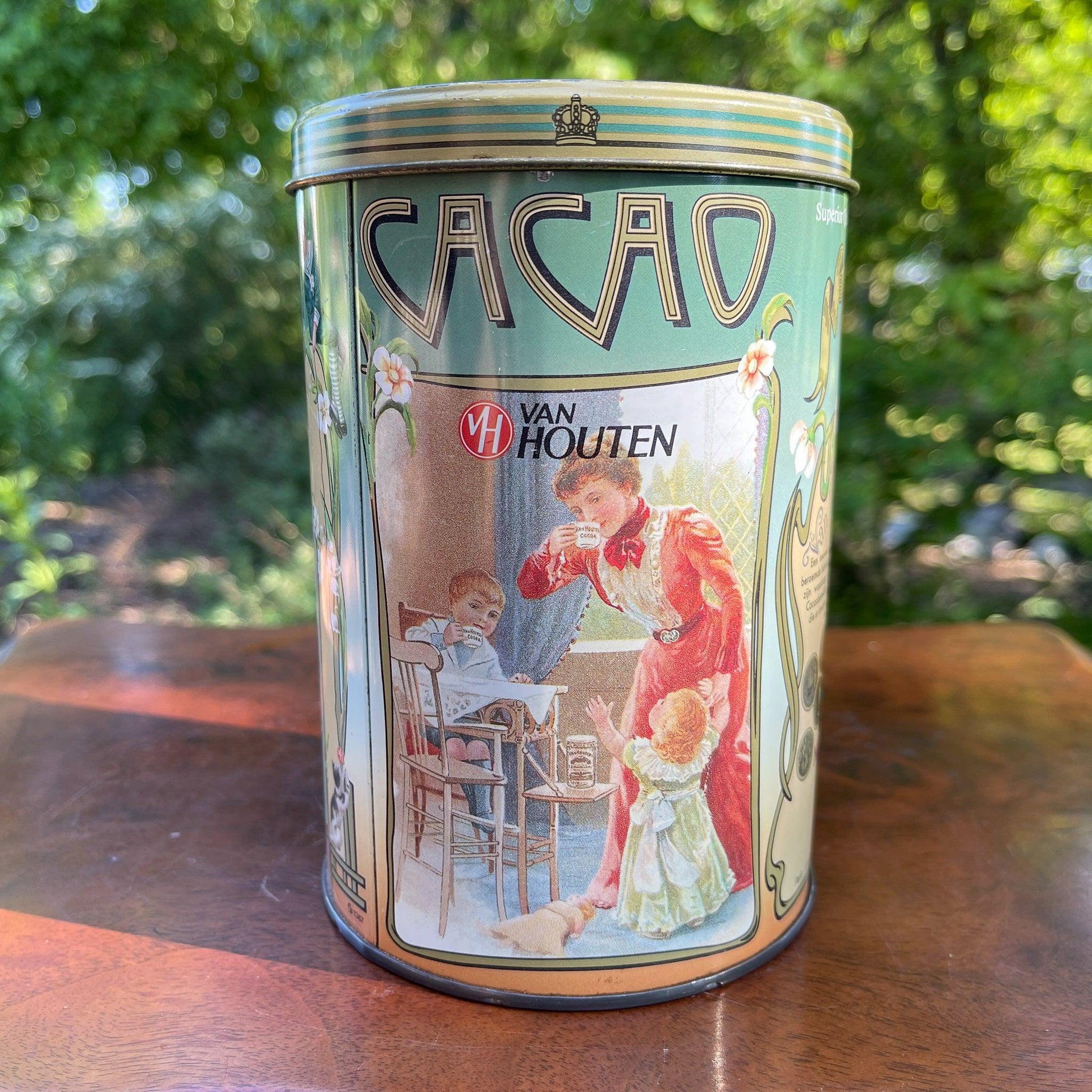 Van Houten's Cacao blik - Bamestra Curiosa