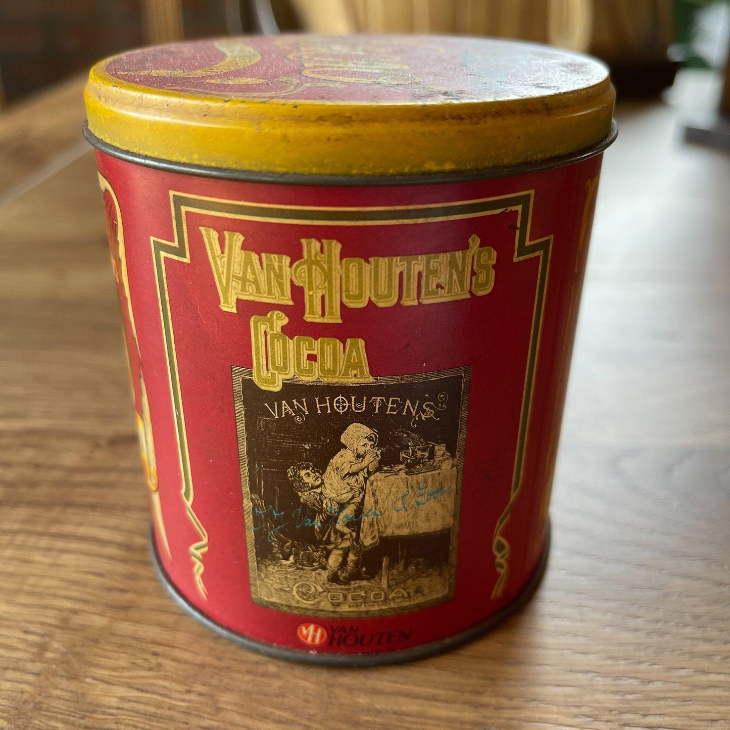 Van Houten's Cacao blik - Bamestra Curiosa