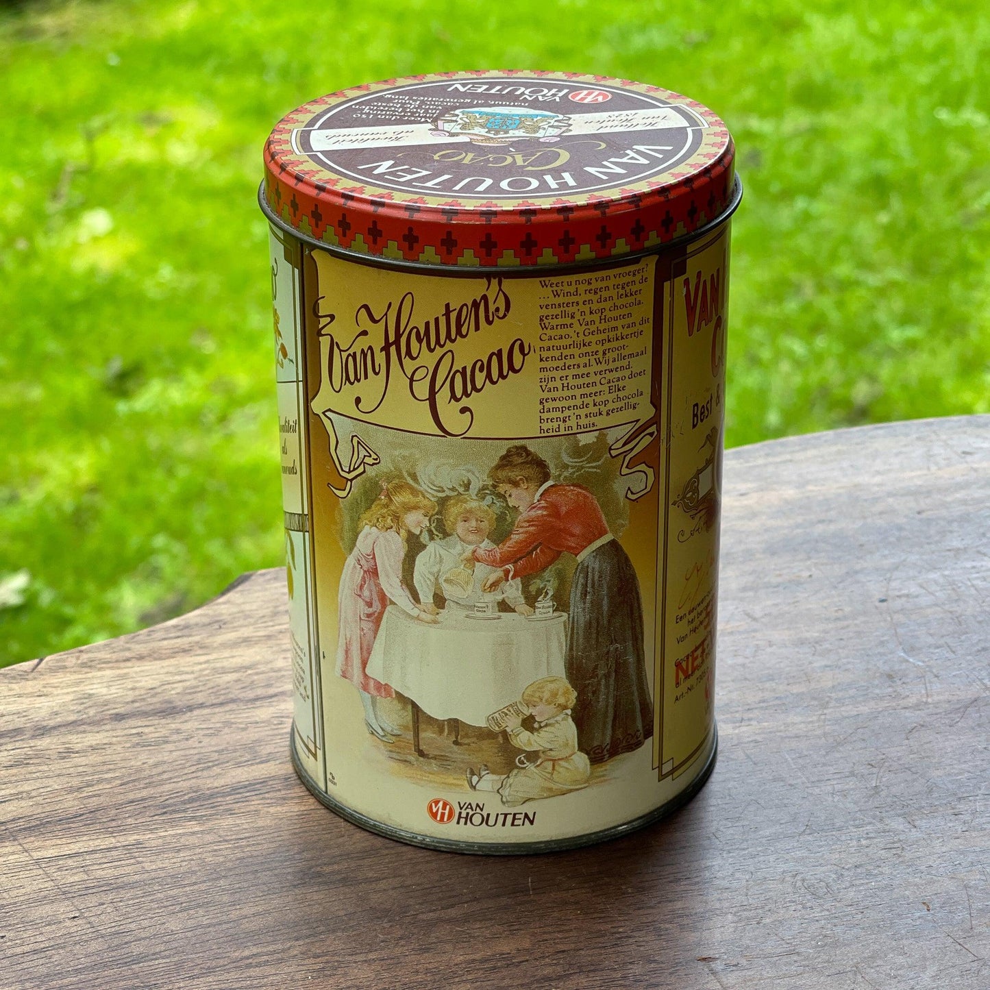 Van Houten's Cacao blik - Bamestra Curiosa