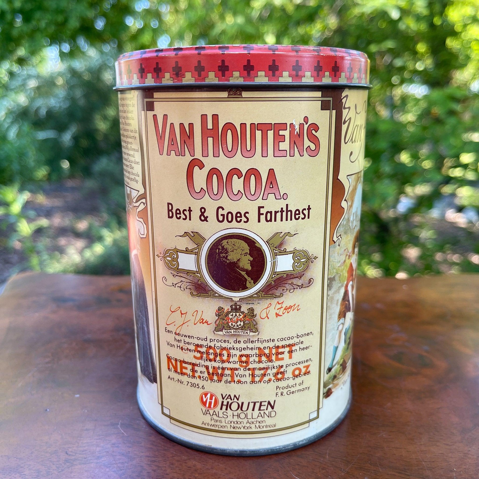 Van Houten's Cacao blik - Bamestra Curiosa