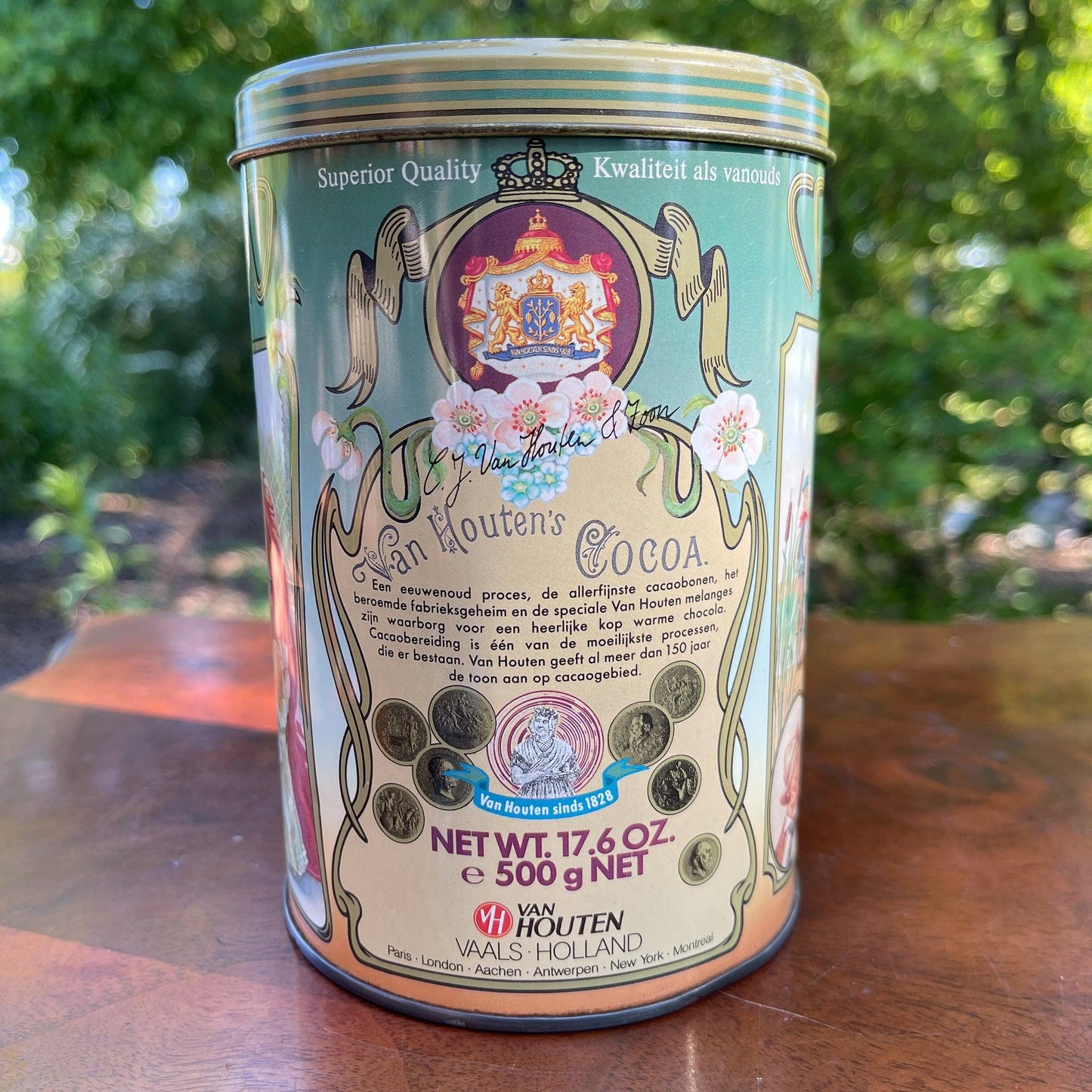 Van Houten's Cacao blik - Bamestra Curiosa