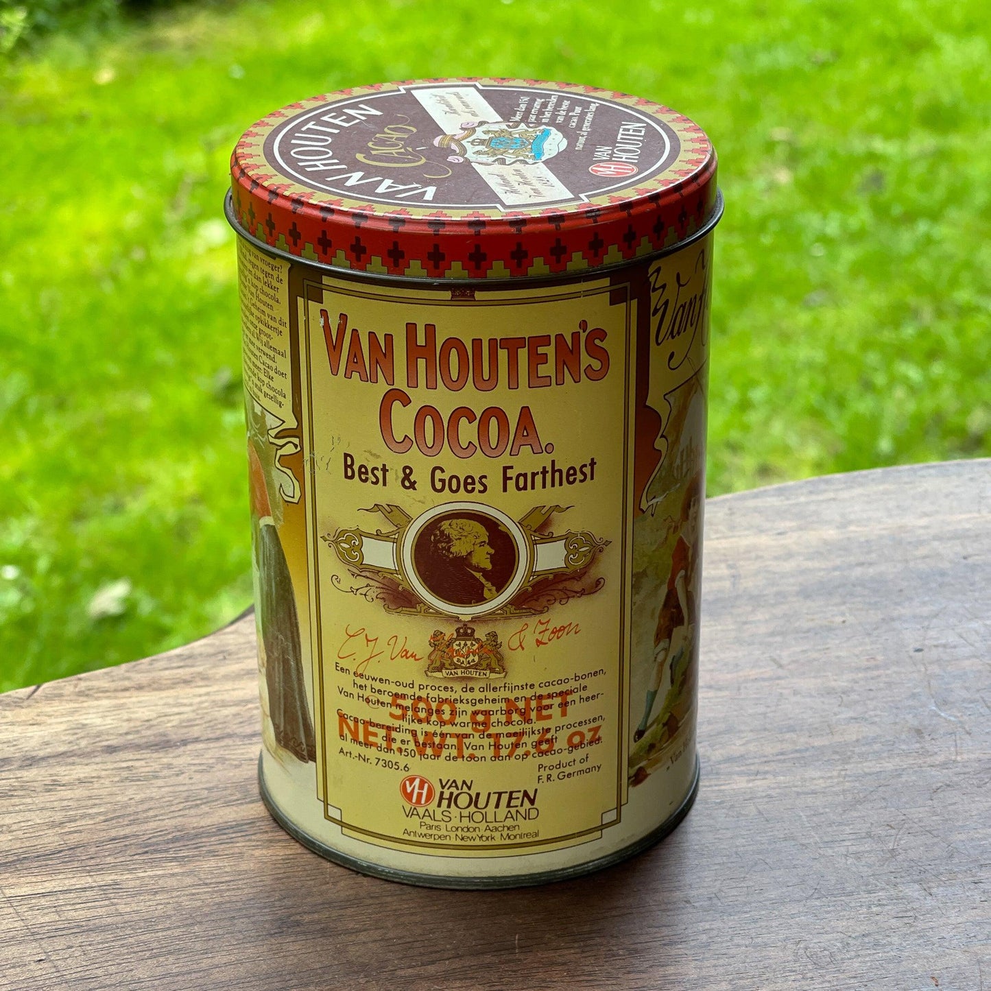 Van Houten's Cacao blik - Bamestra Curiosa