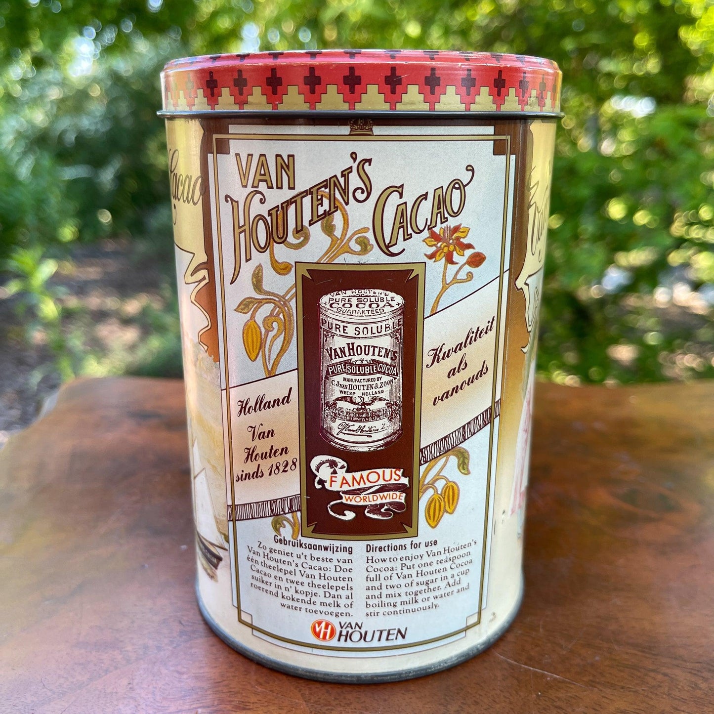 Van Houten's Cacao blik - Bamestra Curiosa