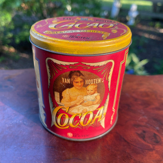 Van Houten's Cocoa blik - Bamestra Curiosa
