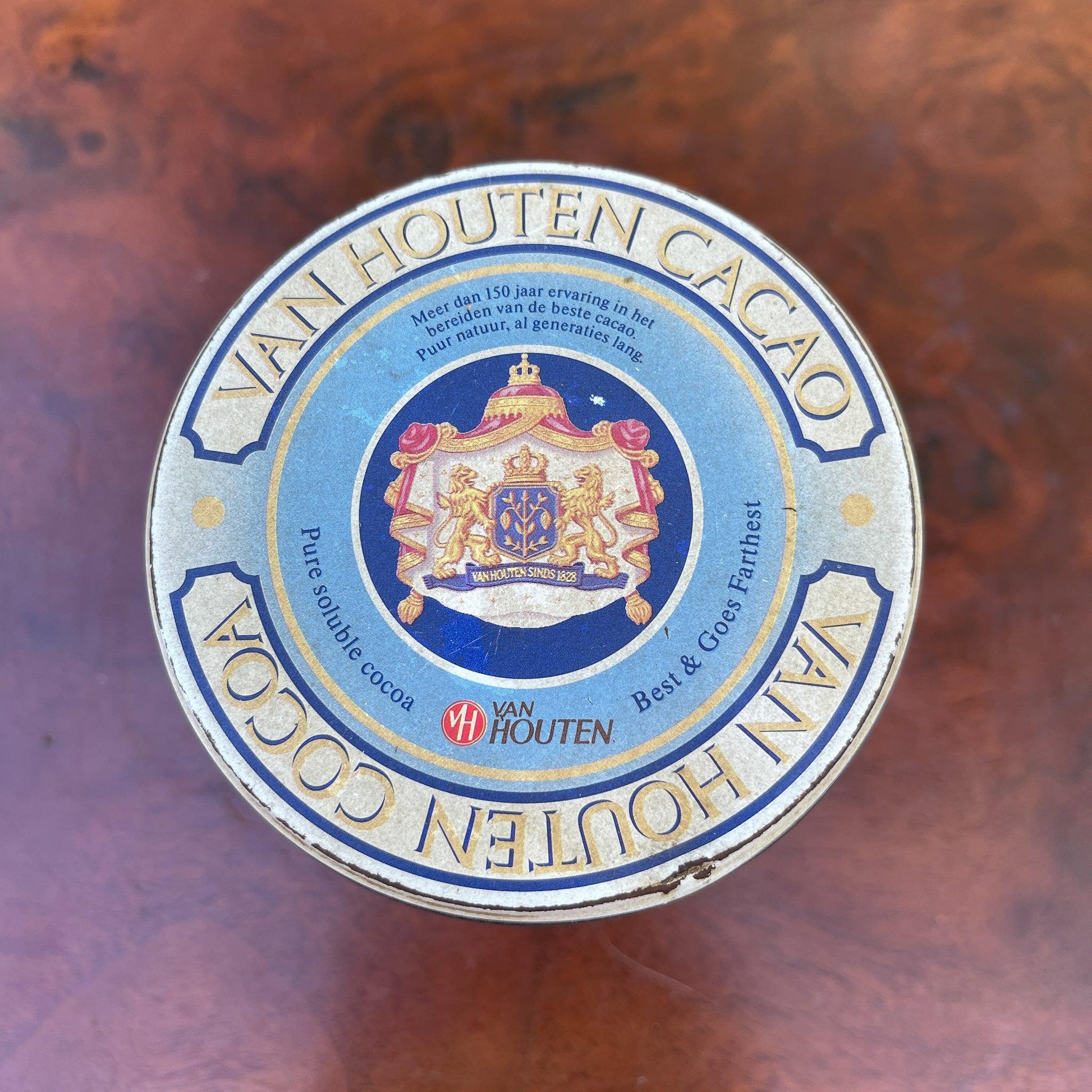 Van Houten's Cocoa blik - Bamestra Curiosa