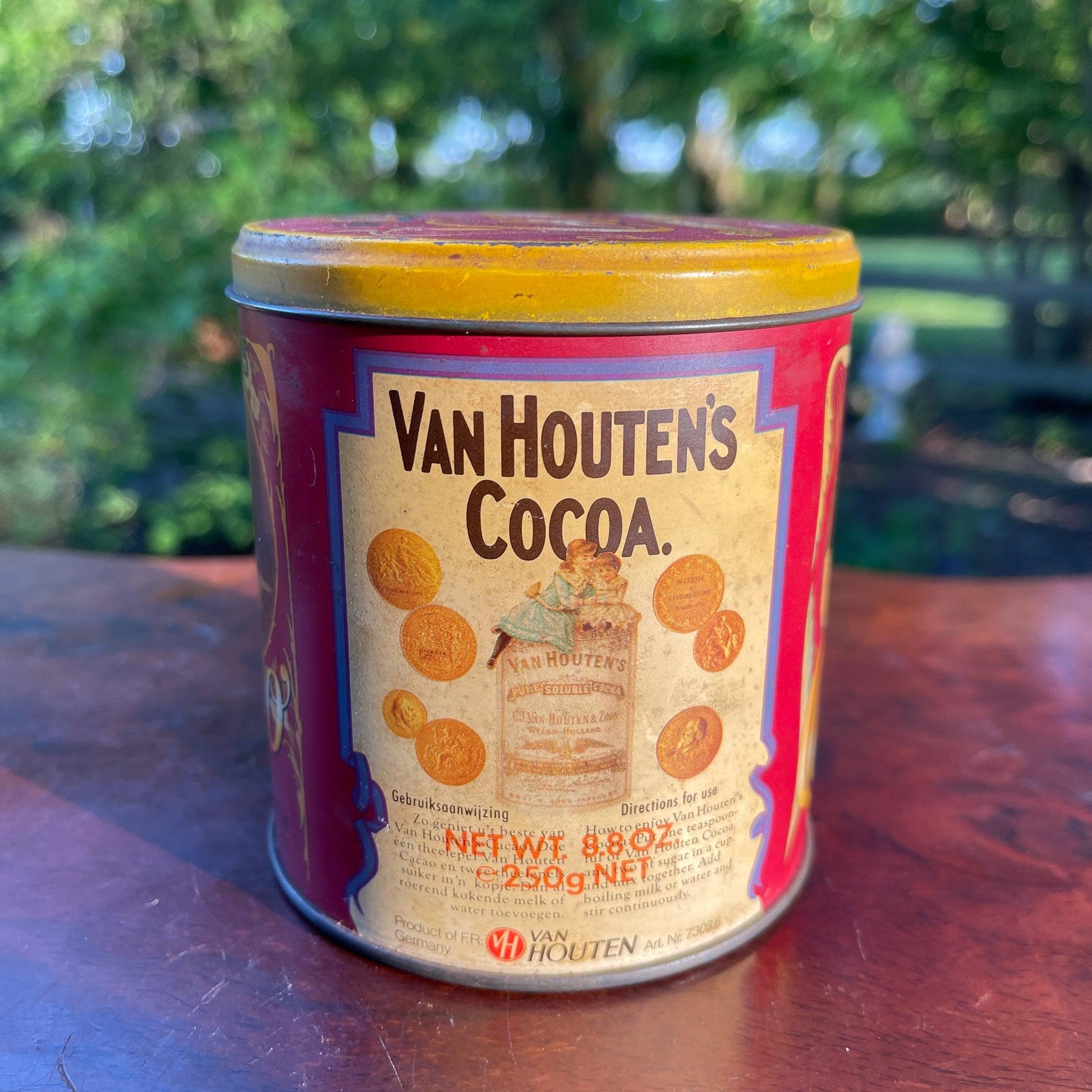 Van Houten's Cocoa blik - Bamestra Curiosa