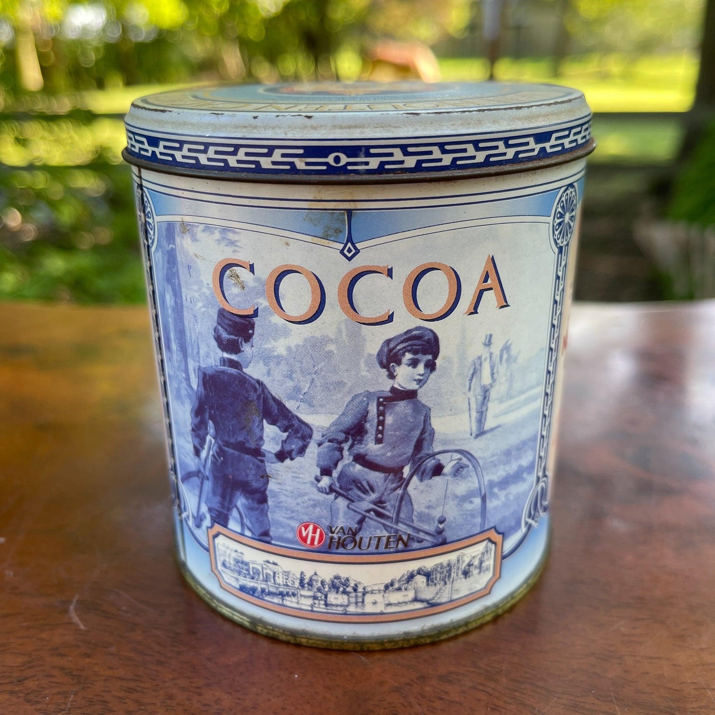 Van Houten's Cocoa blik - Bamestra Curiosa