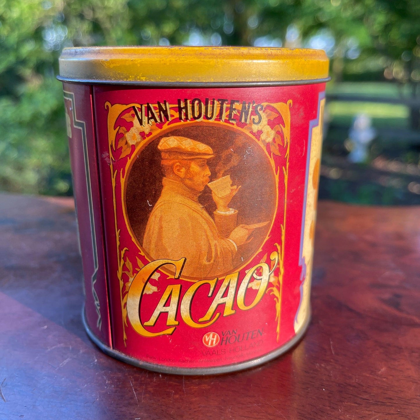 Van Houten's Cocoa blik - Bamestra Curiosa