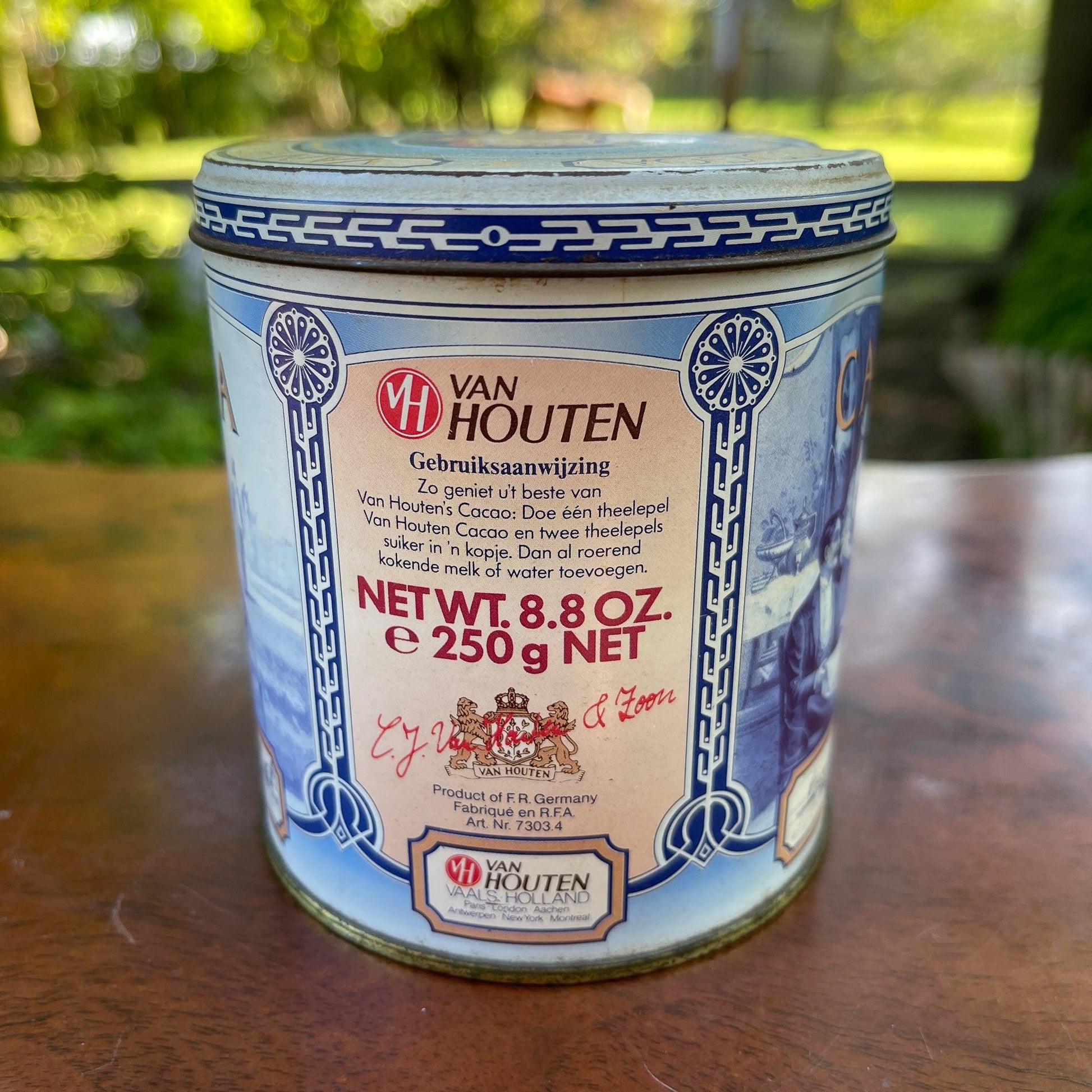 Van Houten's Cocoa blik - Bamestra Curiosa