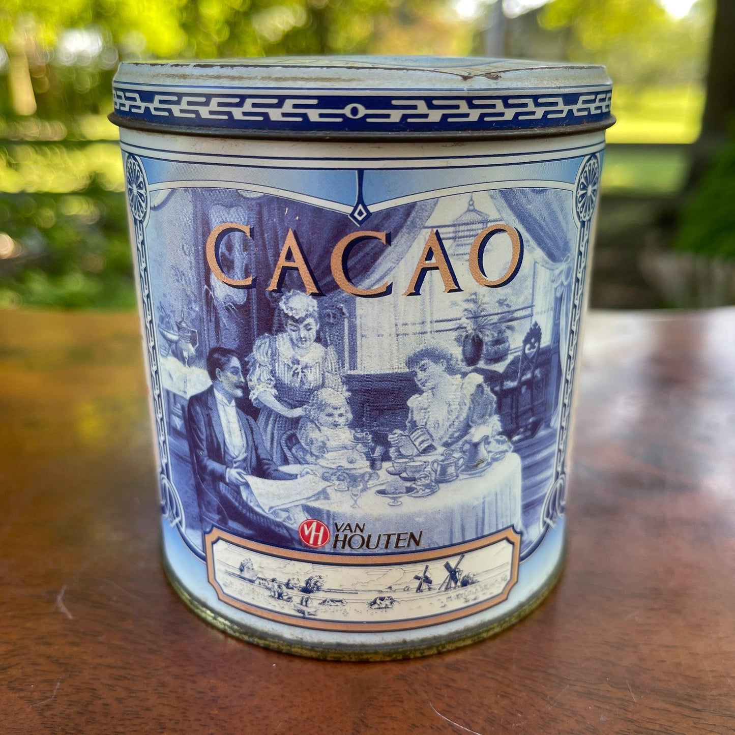 Van Houten's Cocoa blik - Bamestra Curiosa