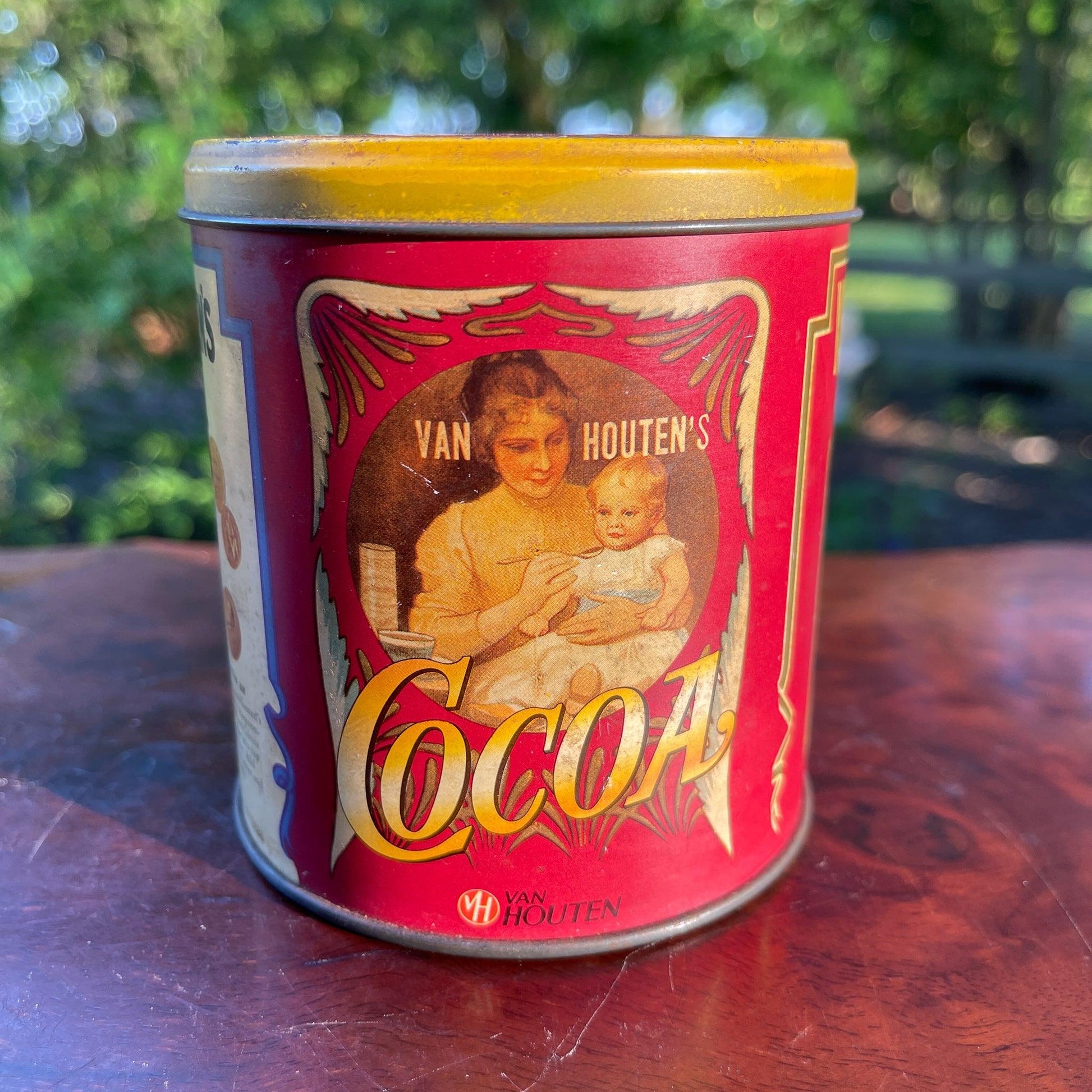 Van Houten's Cocoa blik - Bamestra Curiosa