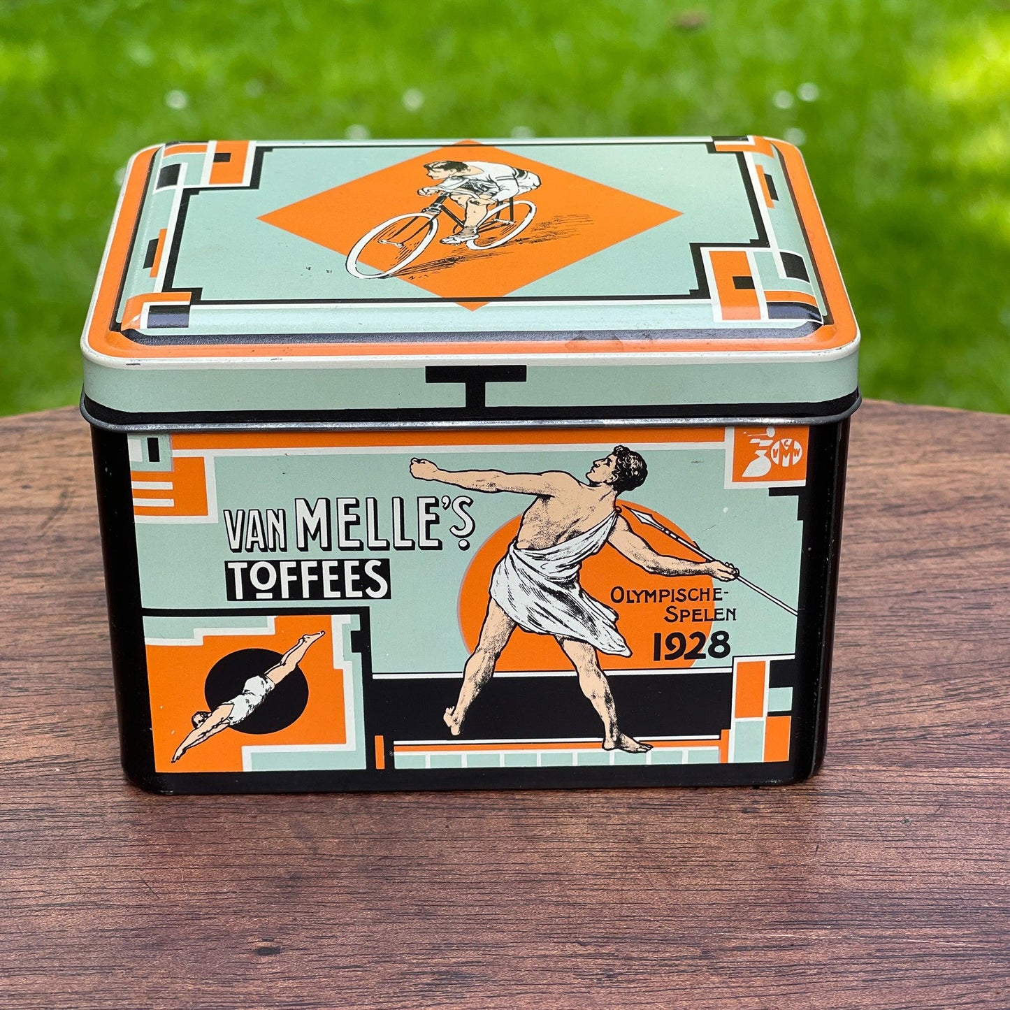 Van Melle's Olympische Spelen Toffee blik - Bamestra Curiosa