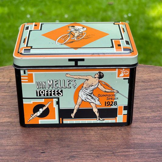 Van Melle's Olympische Spelen Toffee blik - Bamestra Curiosa