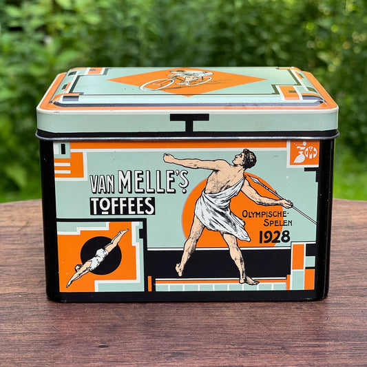 Van Melle's Olympische Spelen Toffee blik - Bamestra Curiosa