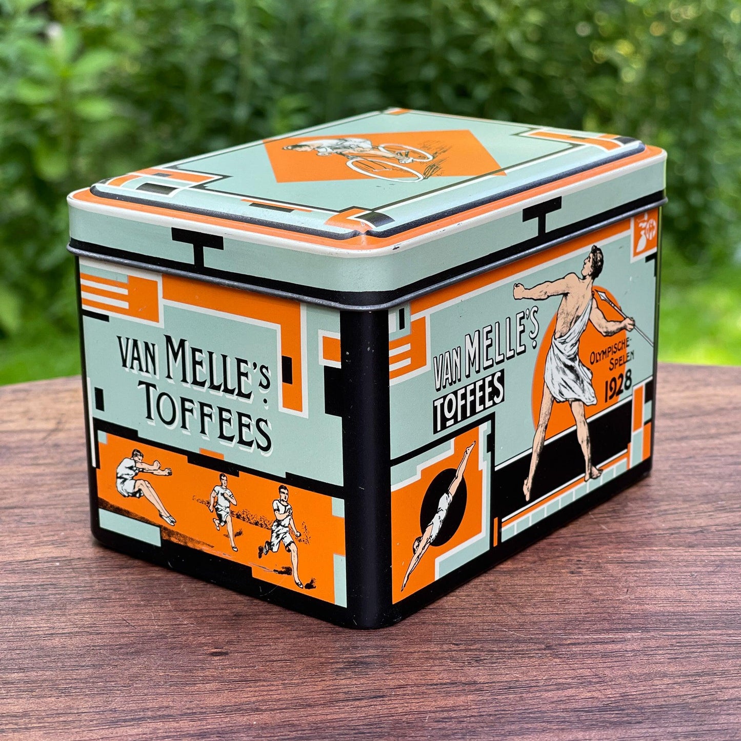 Van Melle's Olympische Spelen Toffee blik - Bamestra Curiosa