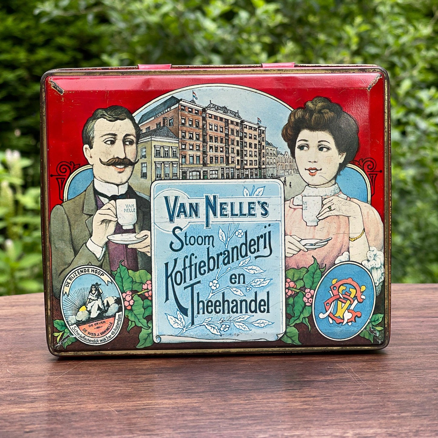 Van Nelle's Koffie / Thee blik - Bamestra Curiosa