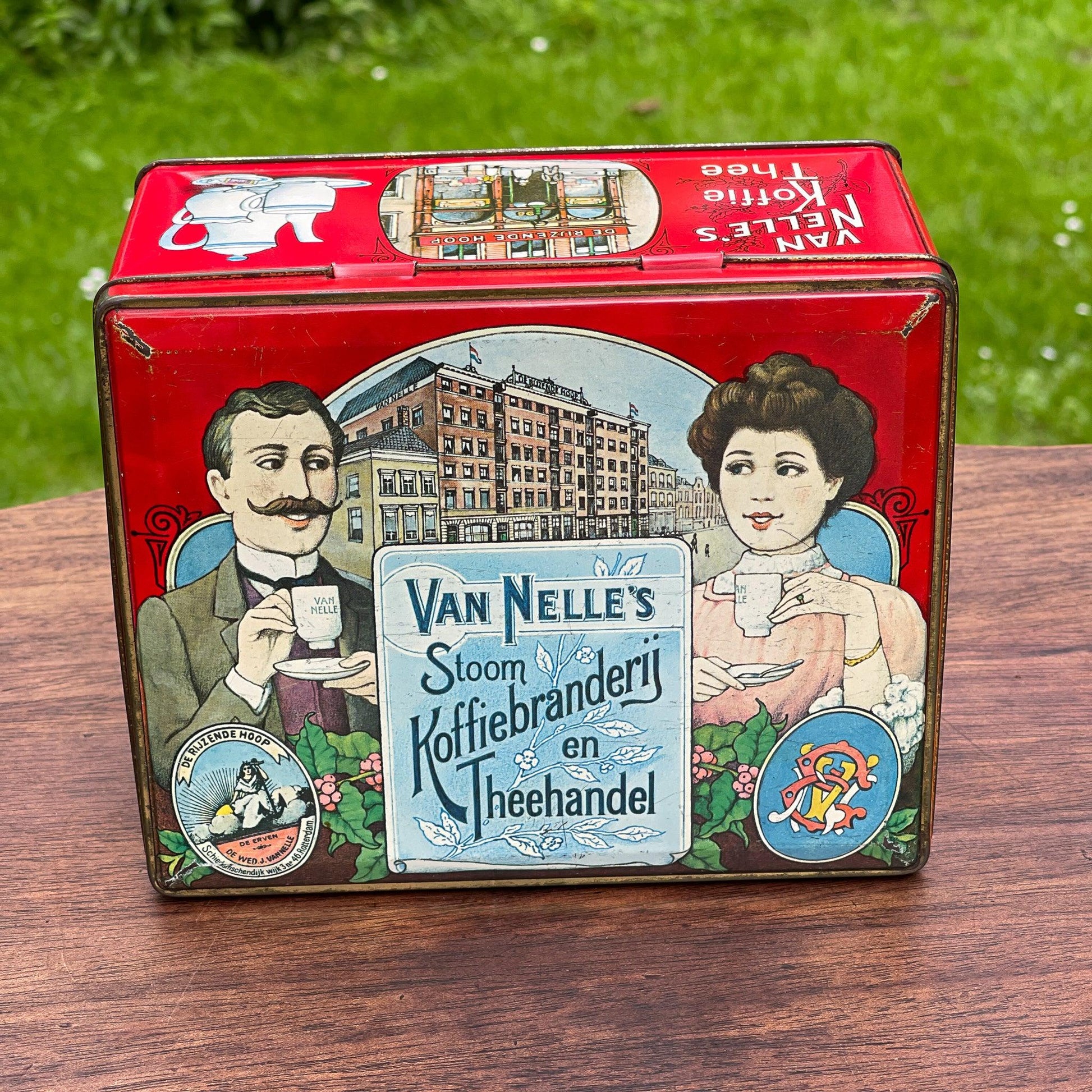 Van Nelle's Koffie / Thee blik - Bamestra Curiosa