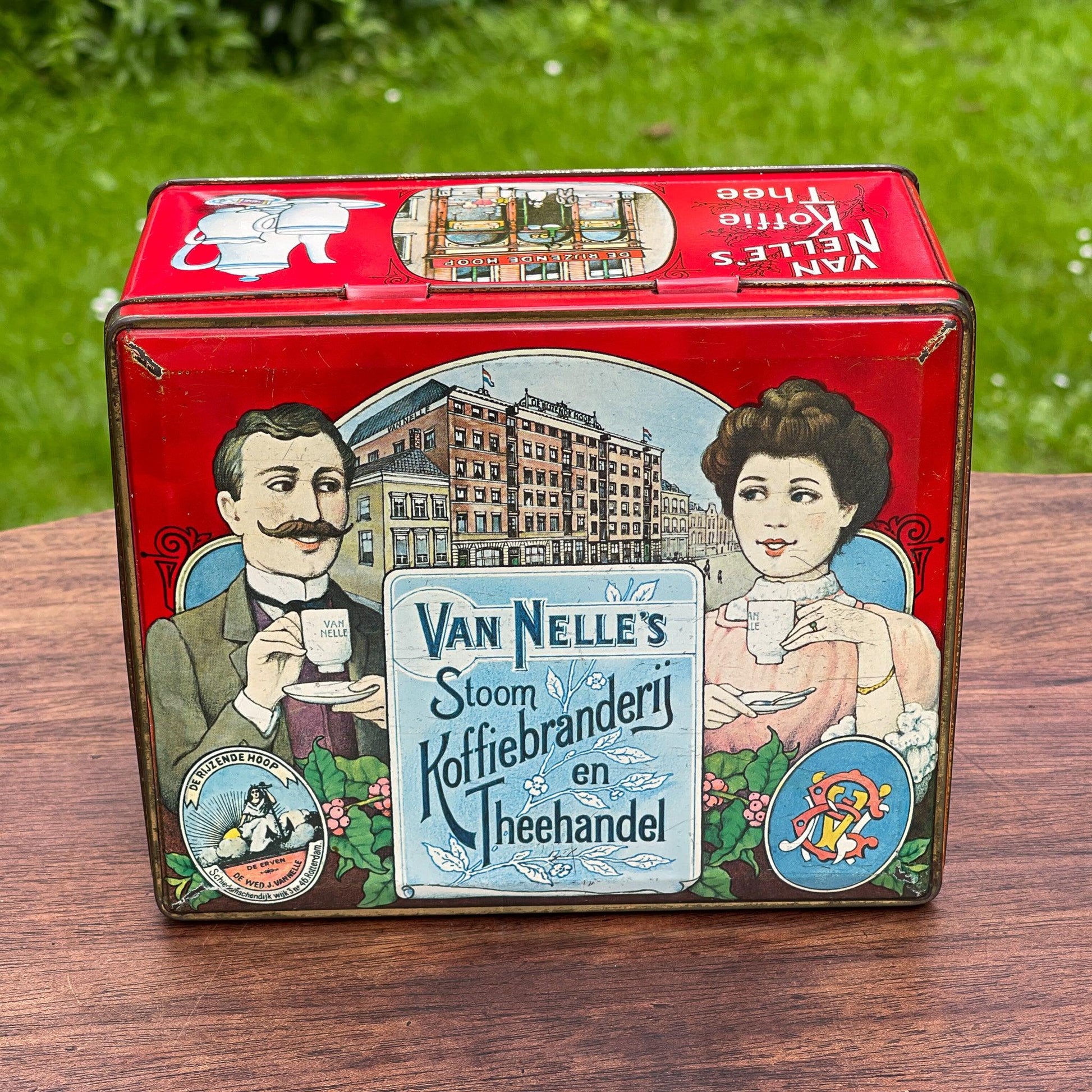 Van Nelle's Koffie / Thee blik - Bamestra Curiosa