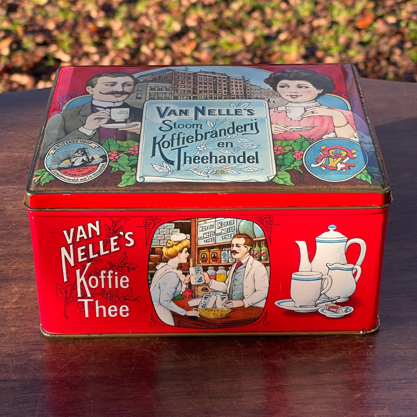 Van Nelle's Koffie / Thee blik - Bamestra Curiosa