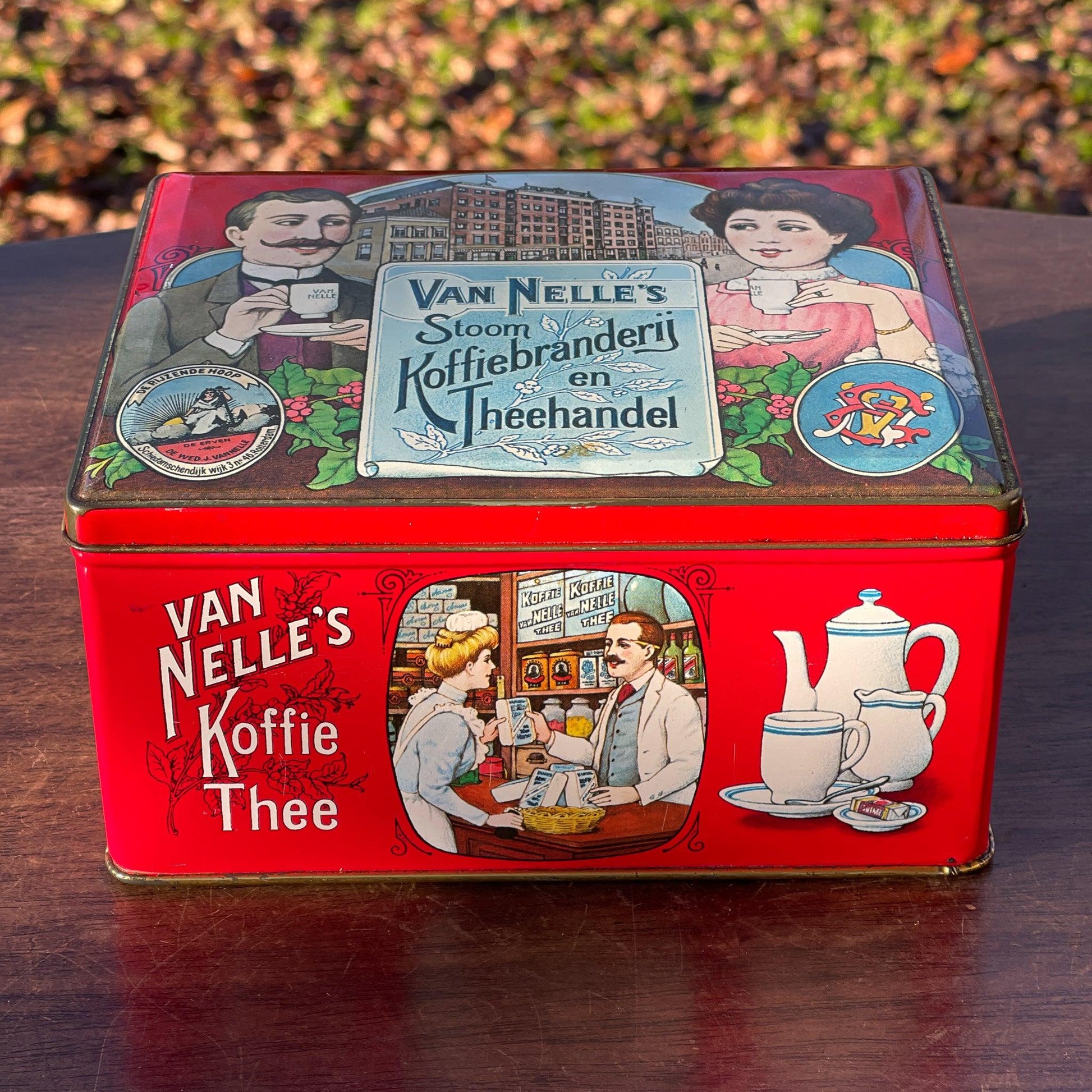 Van Nelle's Koffie / Thee blik - Bamestra Curiosa