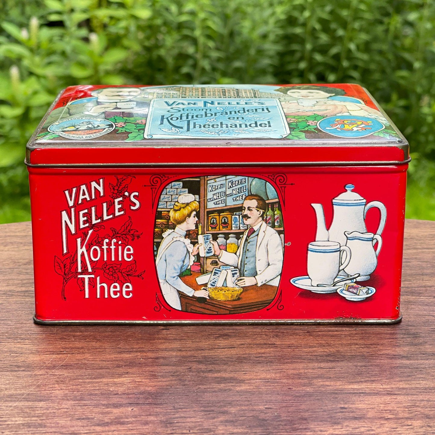 Van Nelle's Koffie / Thee blik - Bamestra Curiosa