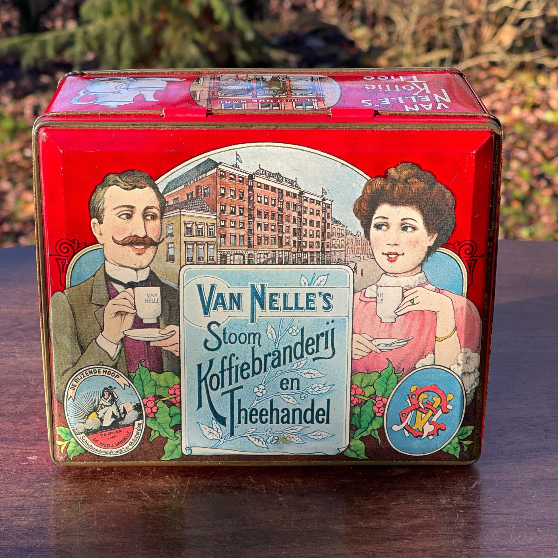 Van Nelle's Koffie / Thee blik - Bamestra Curiosa