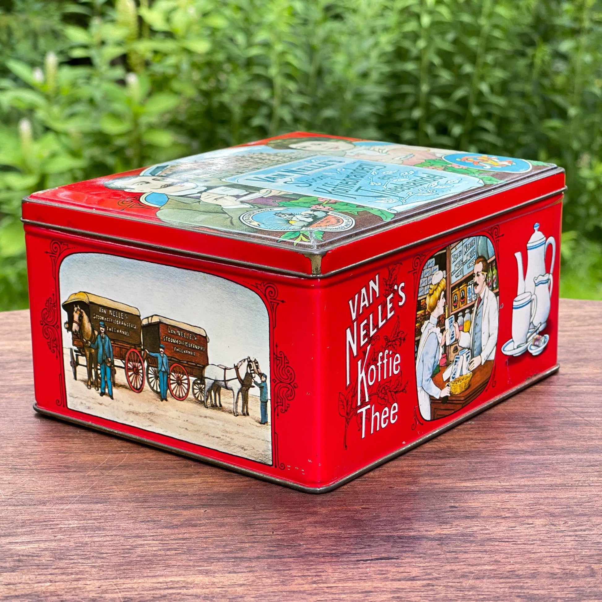 Van Nelle's Koffie / Thee blik - Bamestra Curiosa