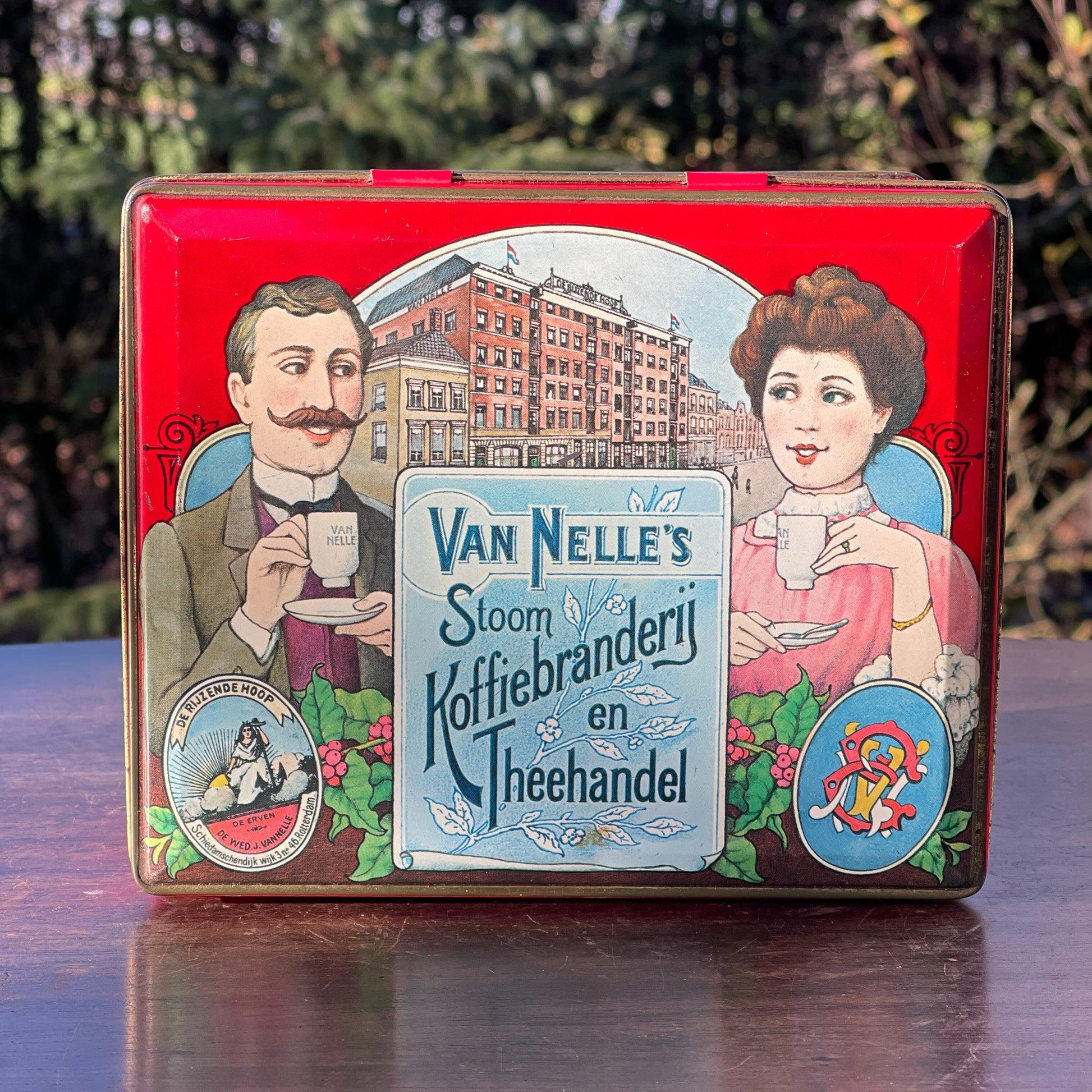 Van Nelle's Koffie / Thee blik - Bamestra Curiosa