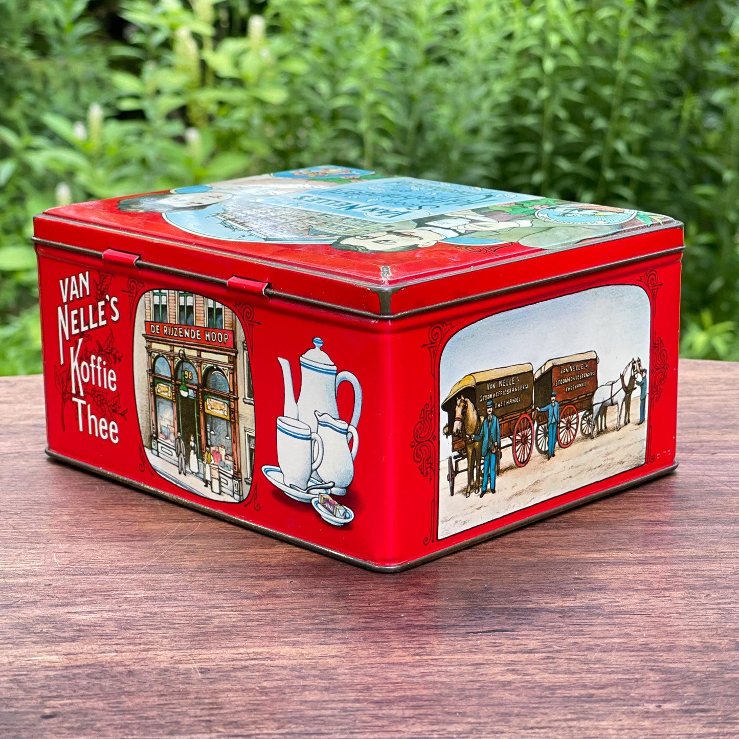 Van Nelle's Koffie / Thee blik - Bamestra Curiosa