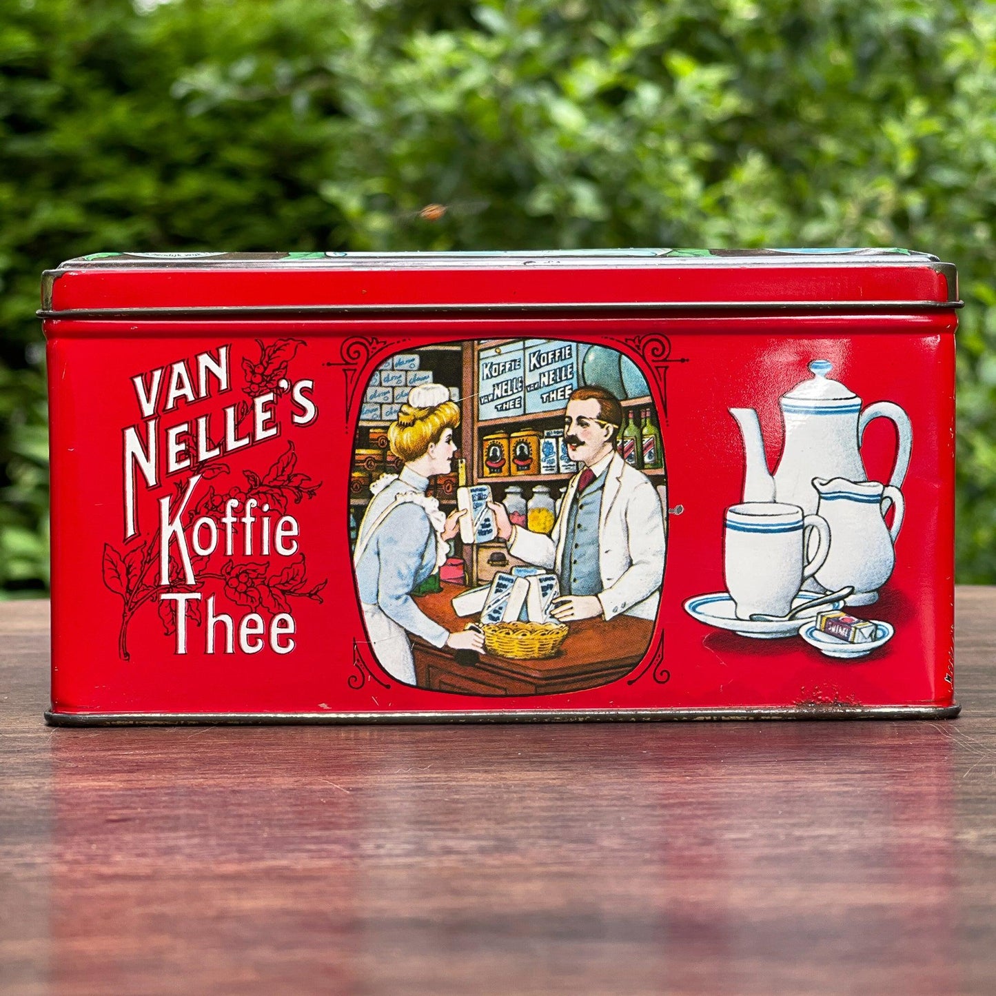 Van Nelle's Koffie / Thee blik - Bamestra Curiosa