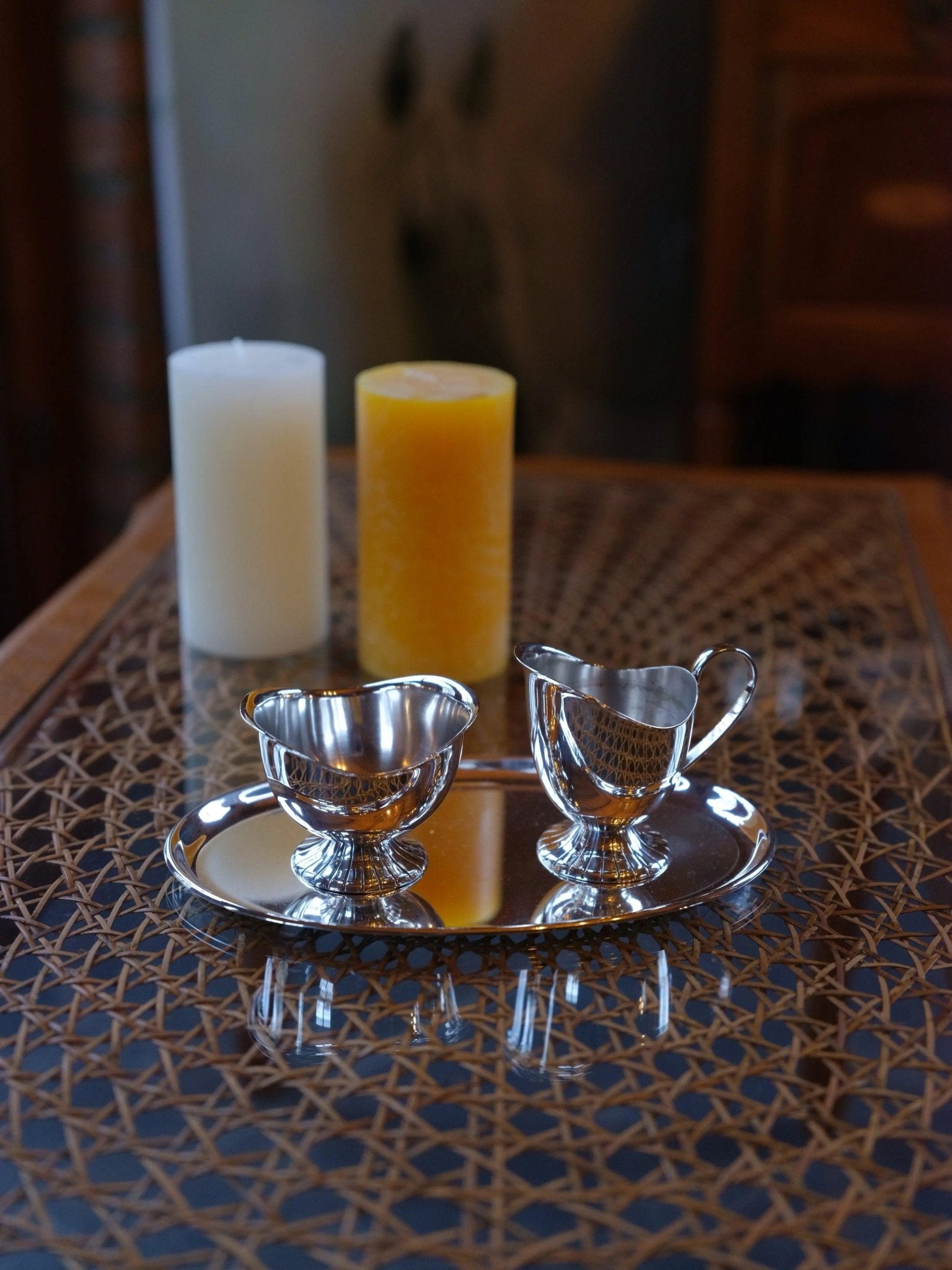 Verzilverd roomstel Douwe Egberts - The Collectionist