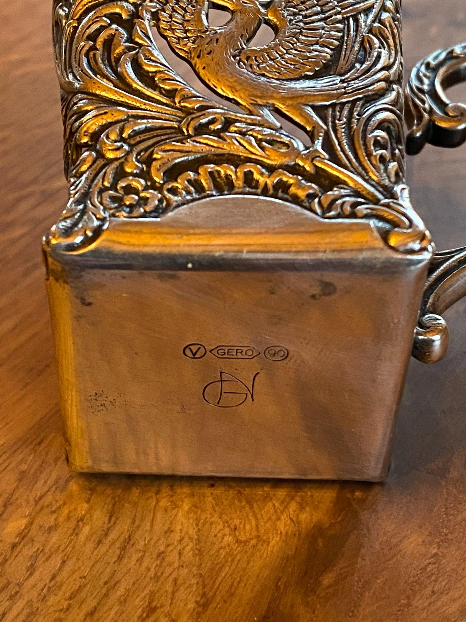 Verzilverde maggi fles houder - The Collectionist