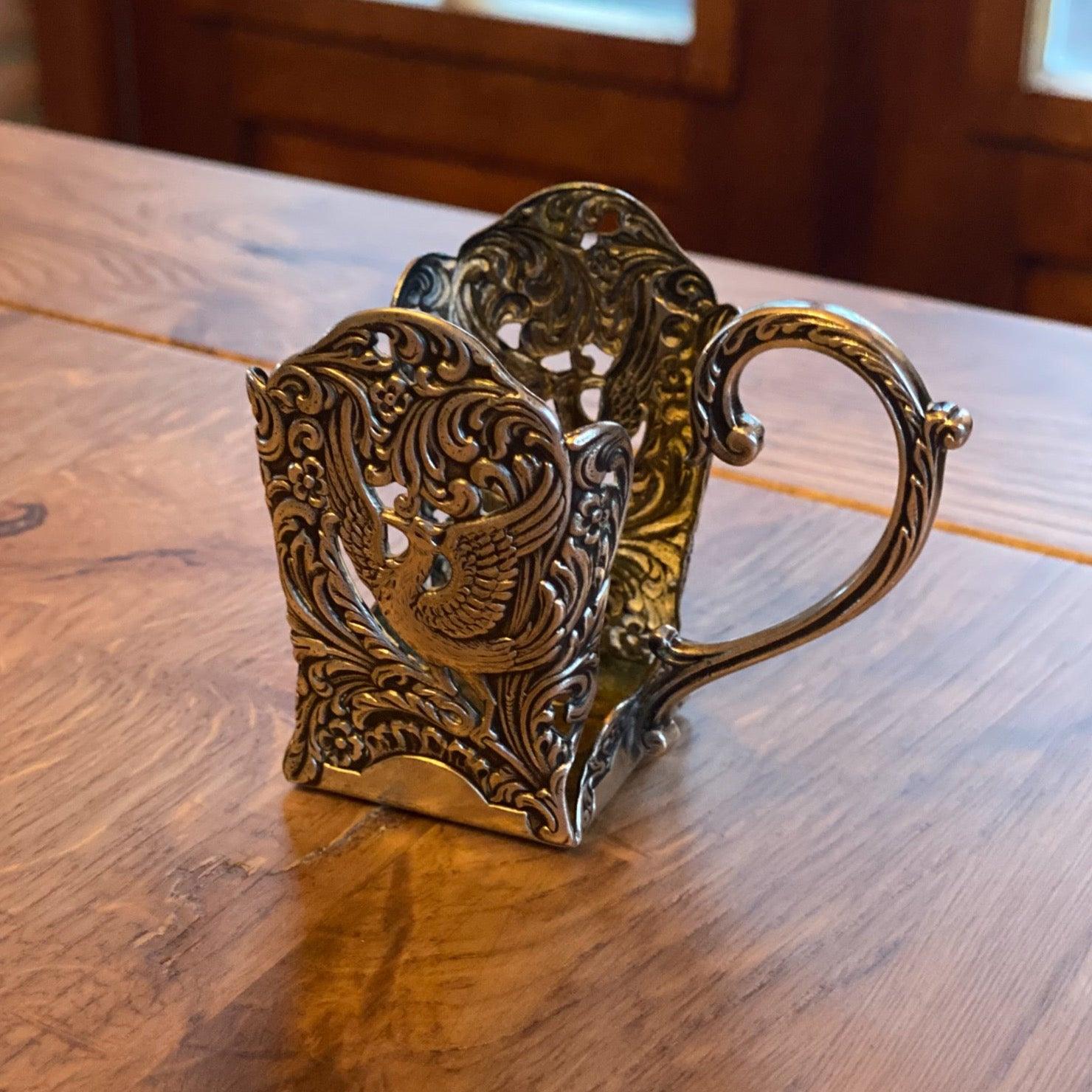 Verzilverde maggi fles houder - The Collectionist