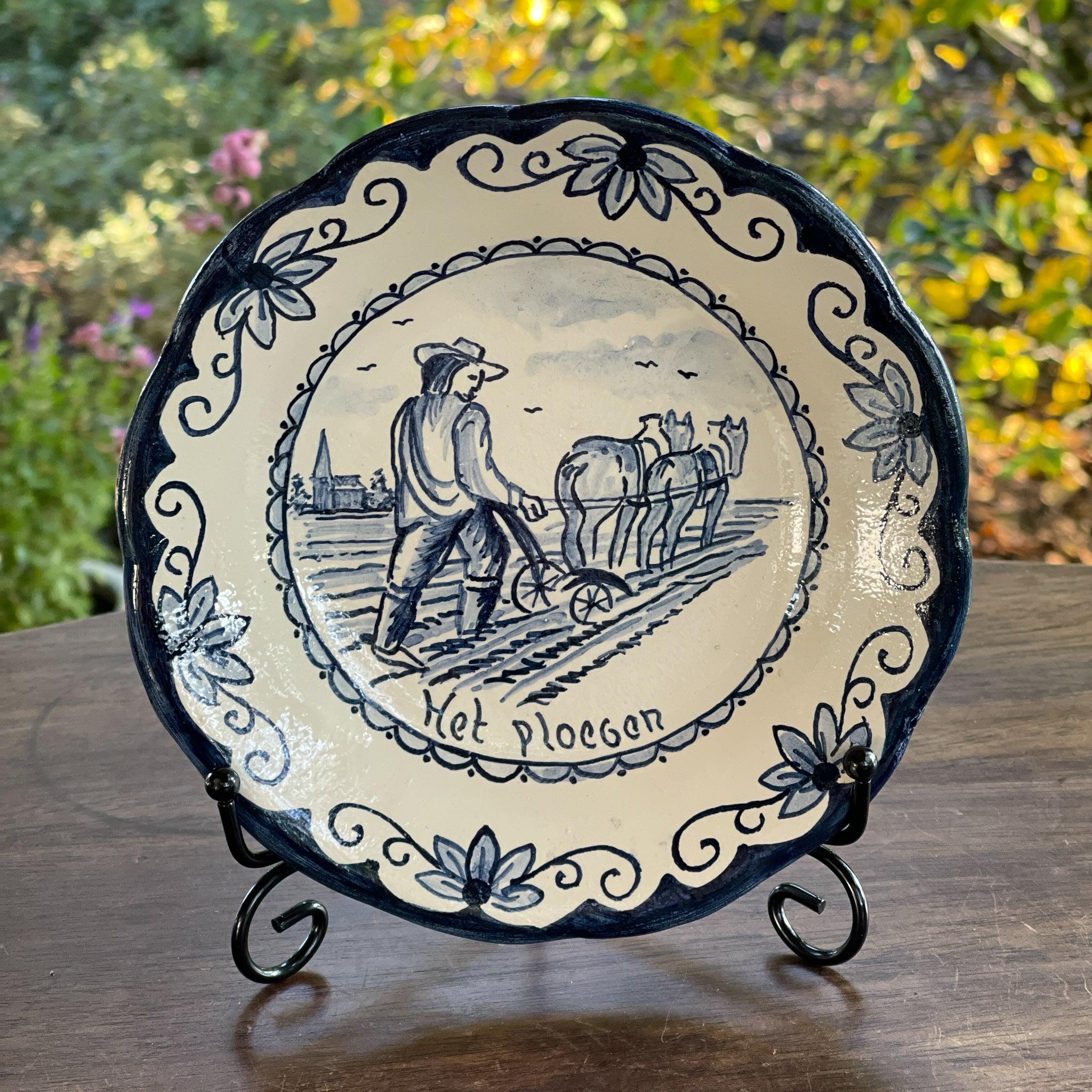 Vier antieke Oud Hollandse wandborden - The Collectionist