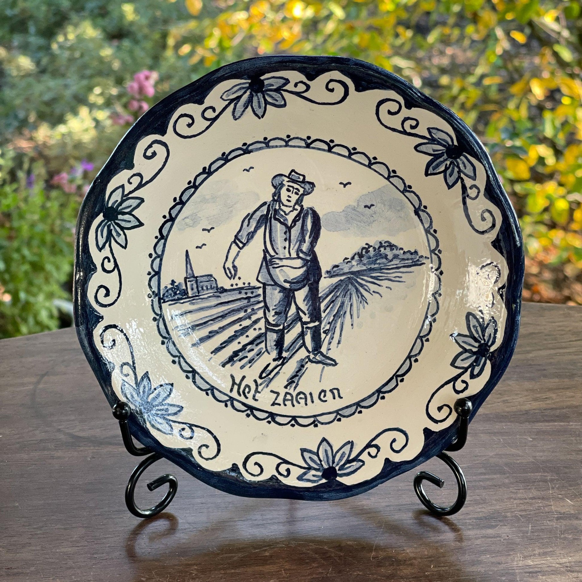 Vier antieke Oud Hollandse wandborden - Bamestra Curiosa