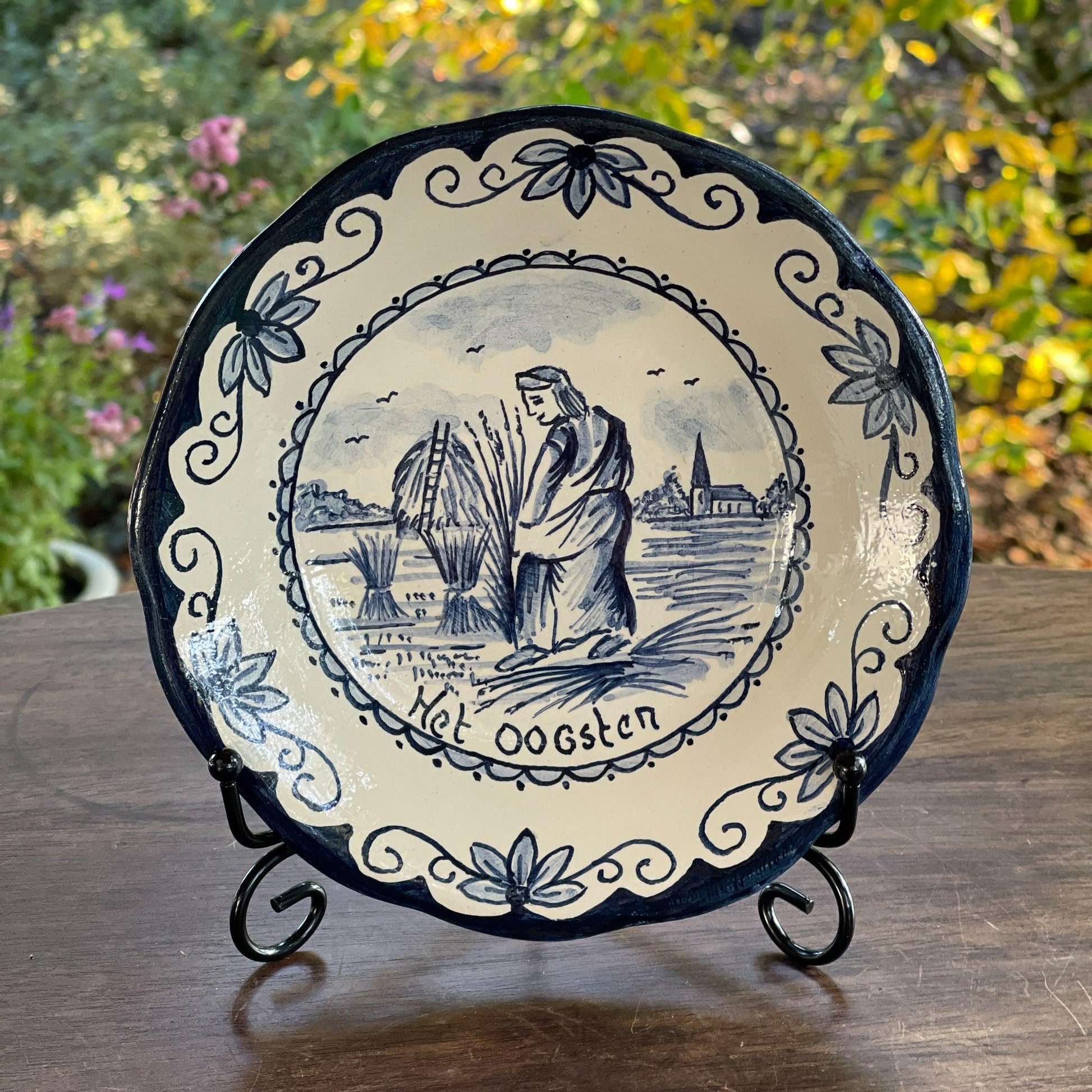 Vier antieke Oud Hollandse wandborden - Bamestra Curiosa