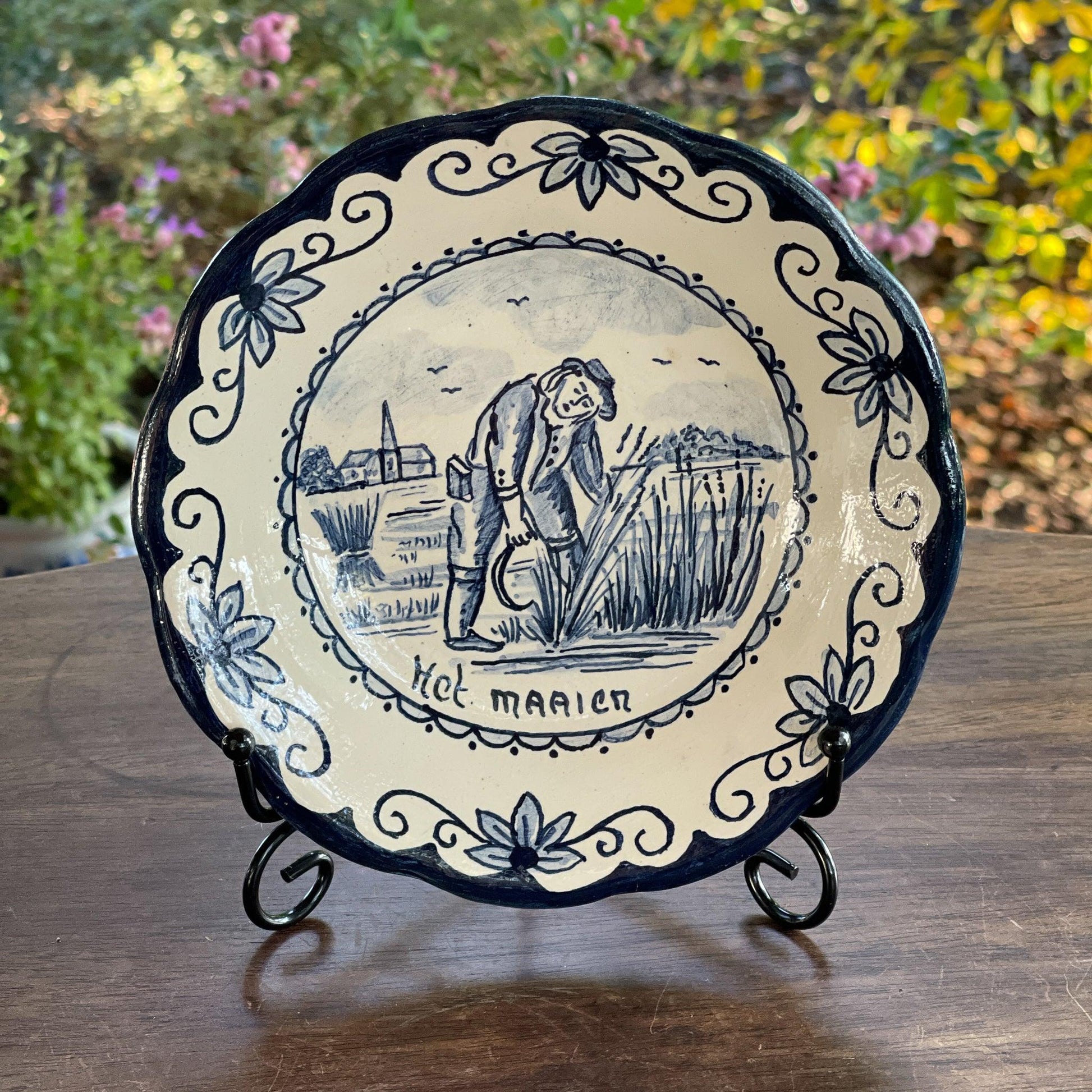 Vier antieke Oud Hollandse wandborden - Bamestra Curiosa