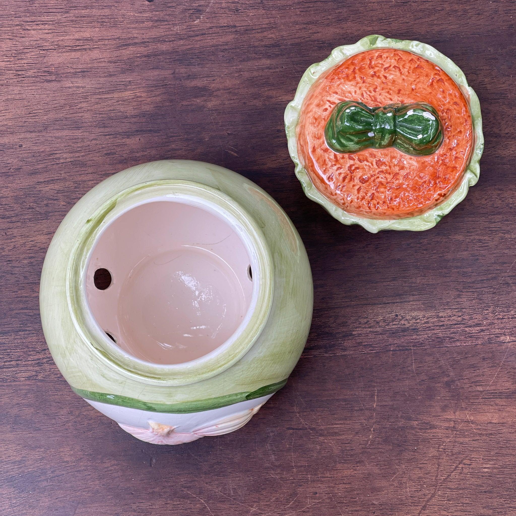 Vintage aardewerk uienpot - The Collectionist