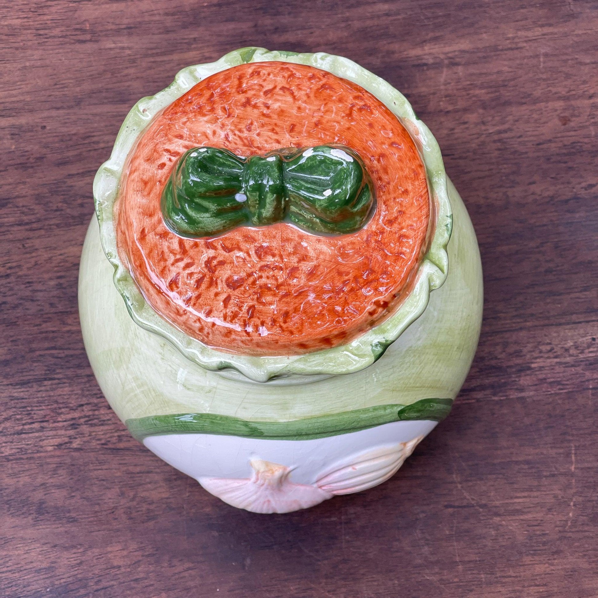 Vintage aardewerk uienpot - Bamestra Curiosa