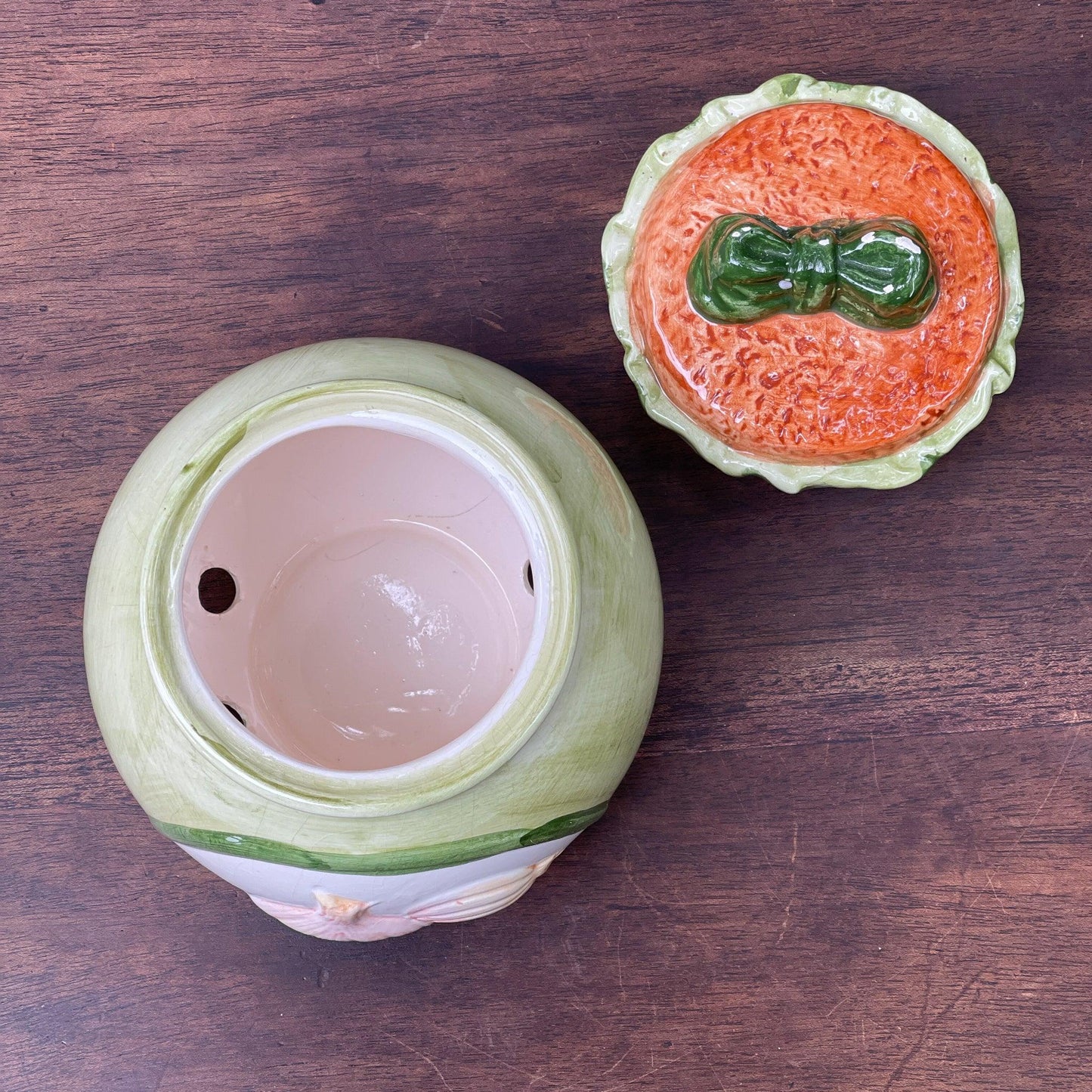 Vintage aardewerk uienpot - Bamestra Curiosa